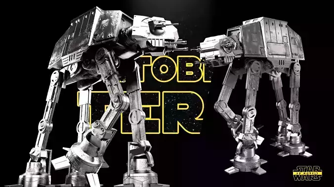 AT-AT Ship Star Wars 3D Models Ready for 3D printing