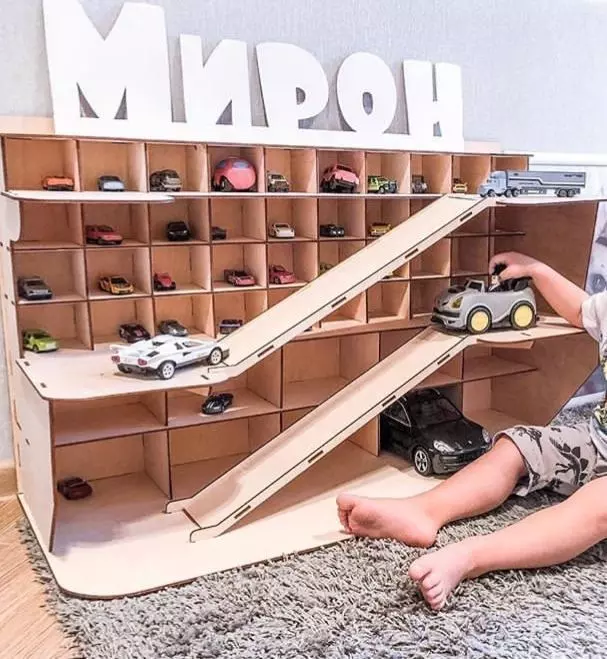 Car park shelf 3D model_0