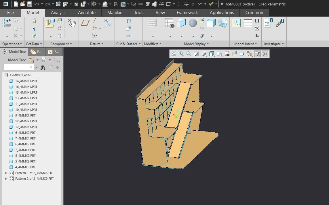 Car park shelf 3D model_5