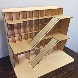 Car park shelf 3D model_4