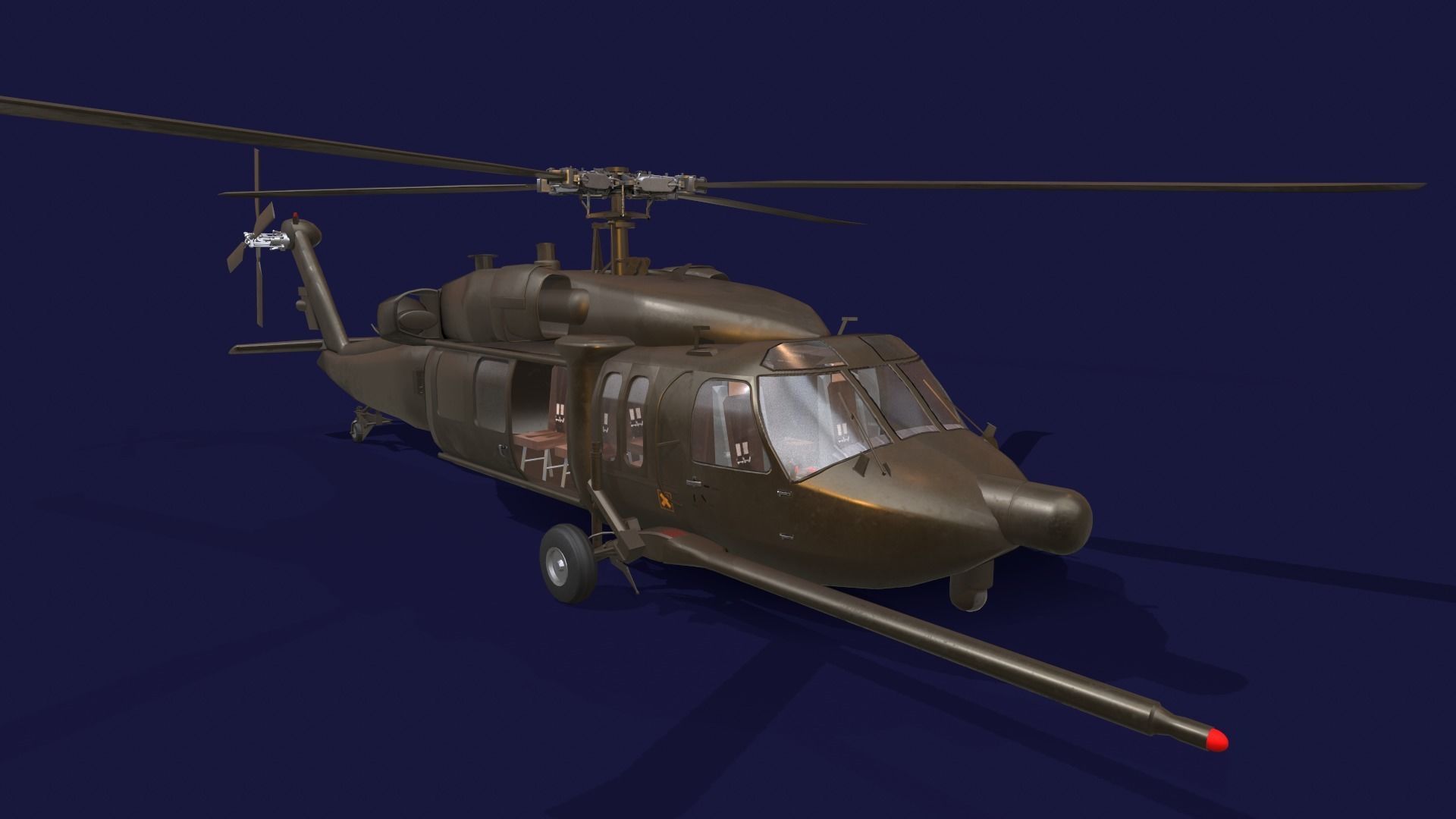 Atlas-29 blackhawk helicopter - blackhawk helicopter 3D model_5