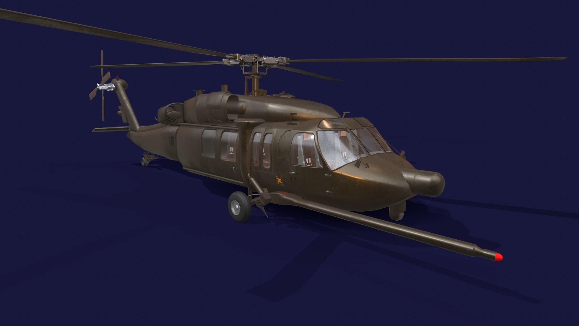 Atlas-29 blackhawk helicopter - blackhawk helicopter 3D model_2