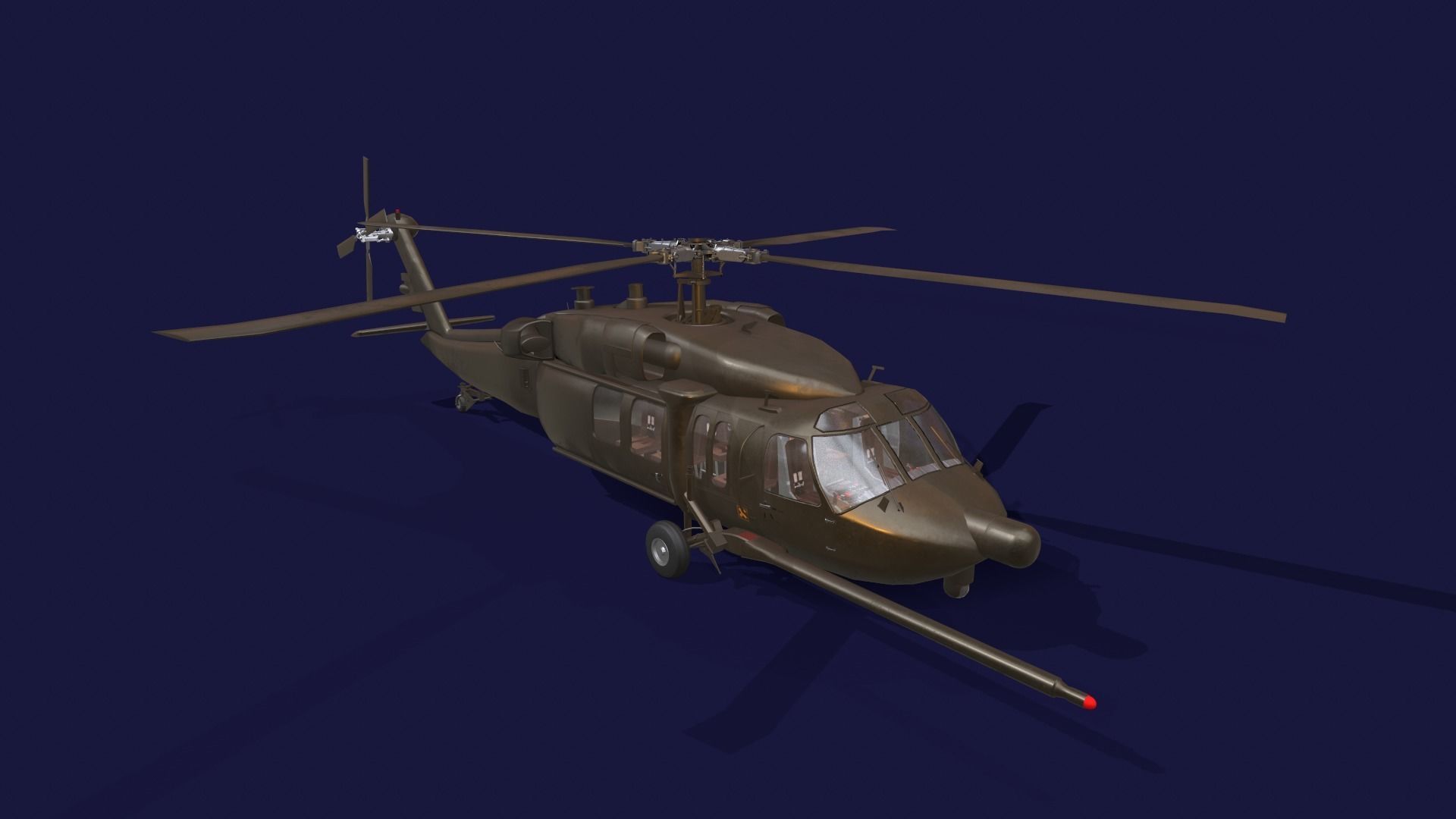 Atlas-29 blackhawk helicopter - blackhawk helicopter 3D model_4