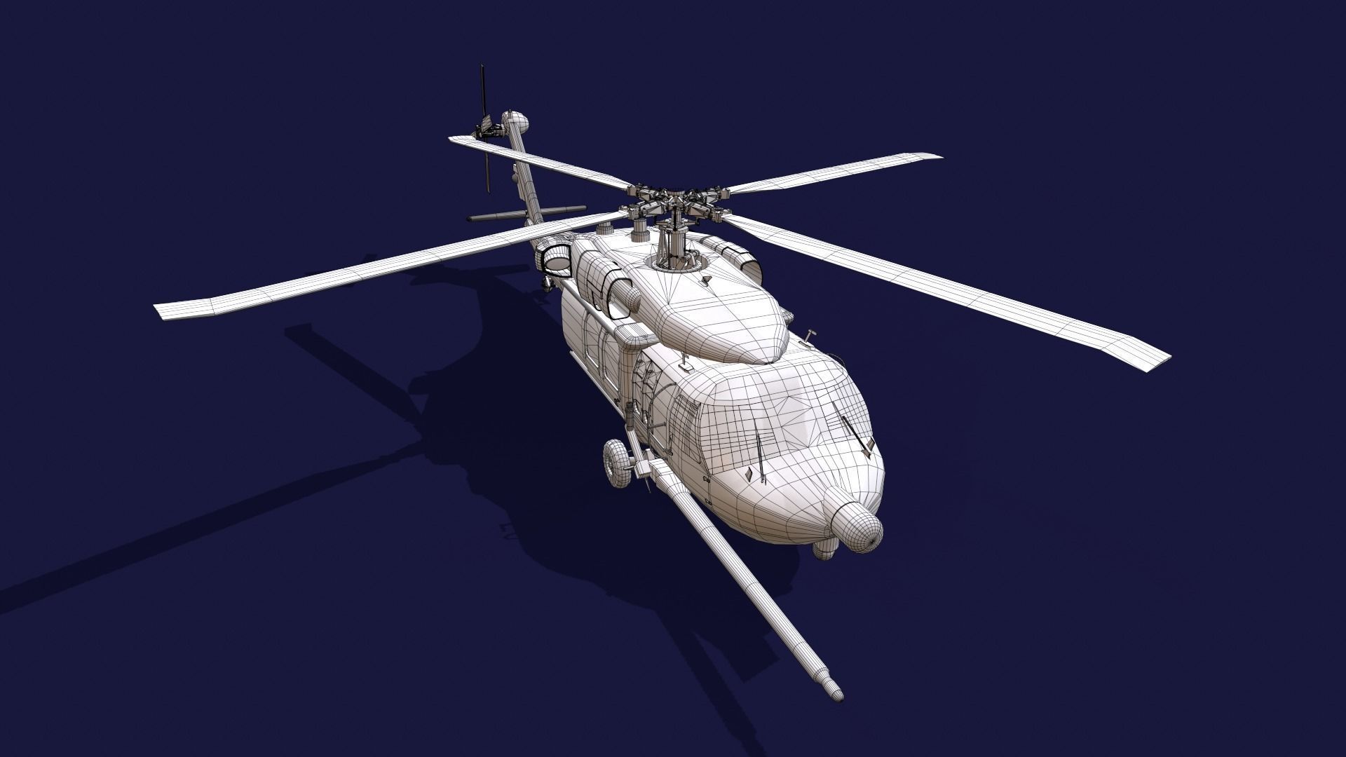 Atlas-29 blackhawk helicopter - blackhawk helicopter 3D model_7