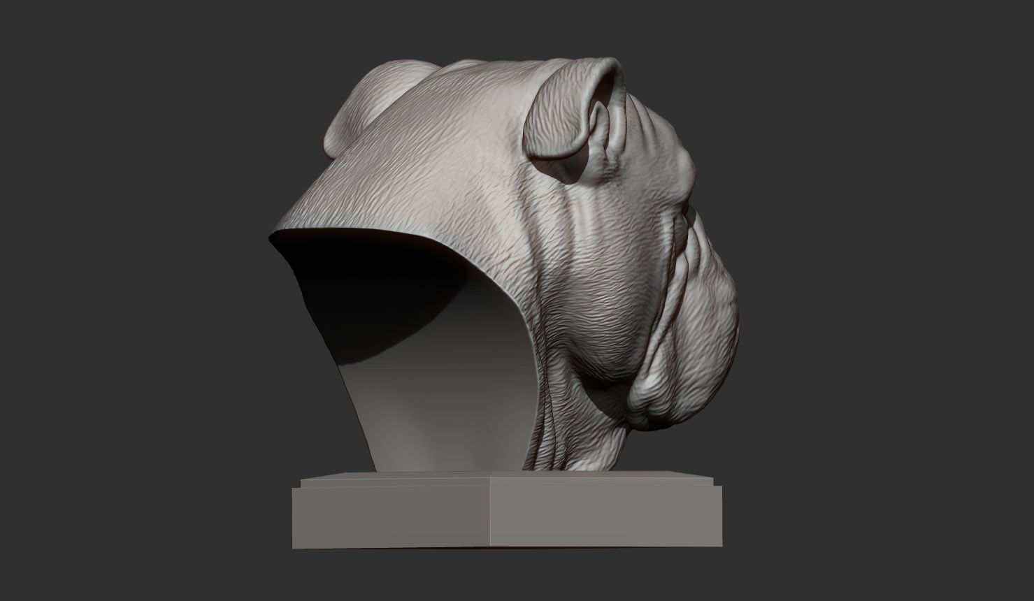 English bulldog 3D print model_6