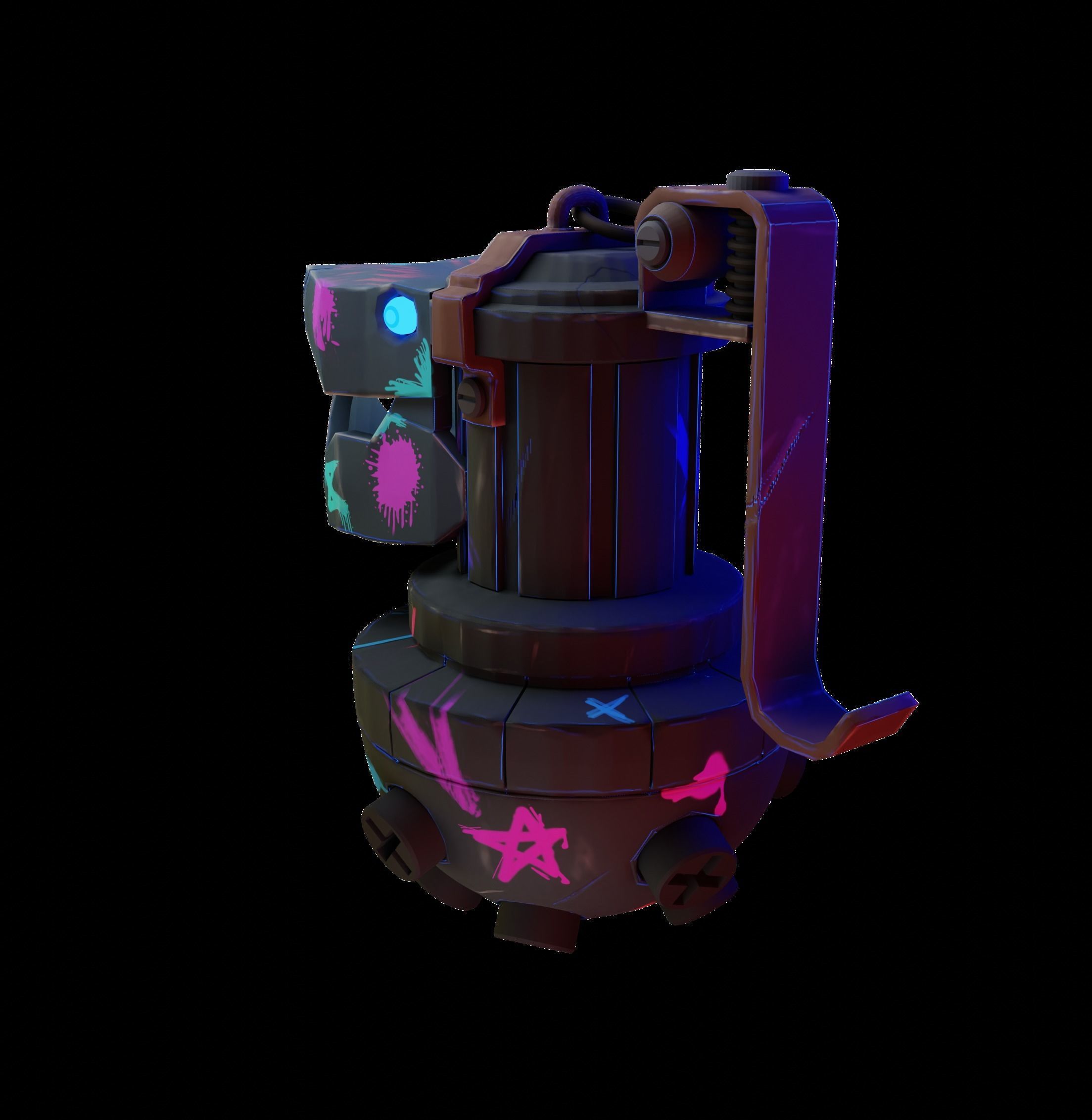 JInx Bomb  Low-poly 3D model_1