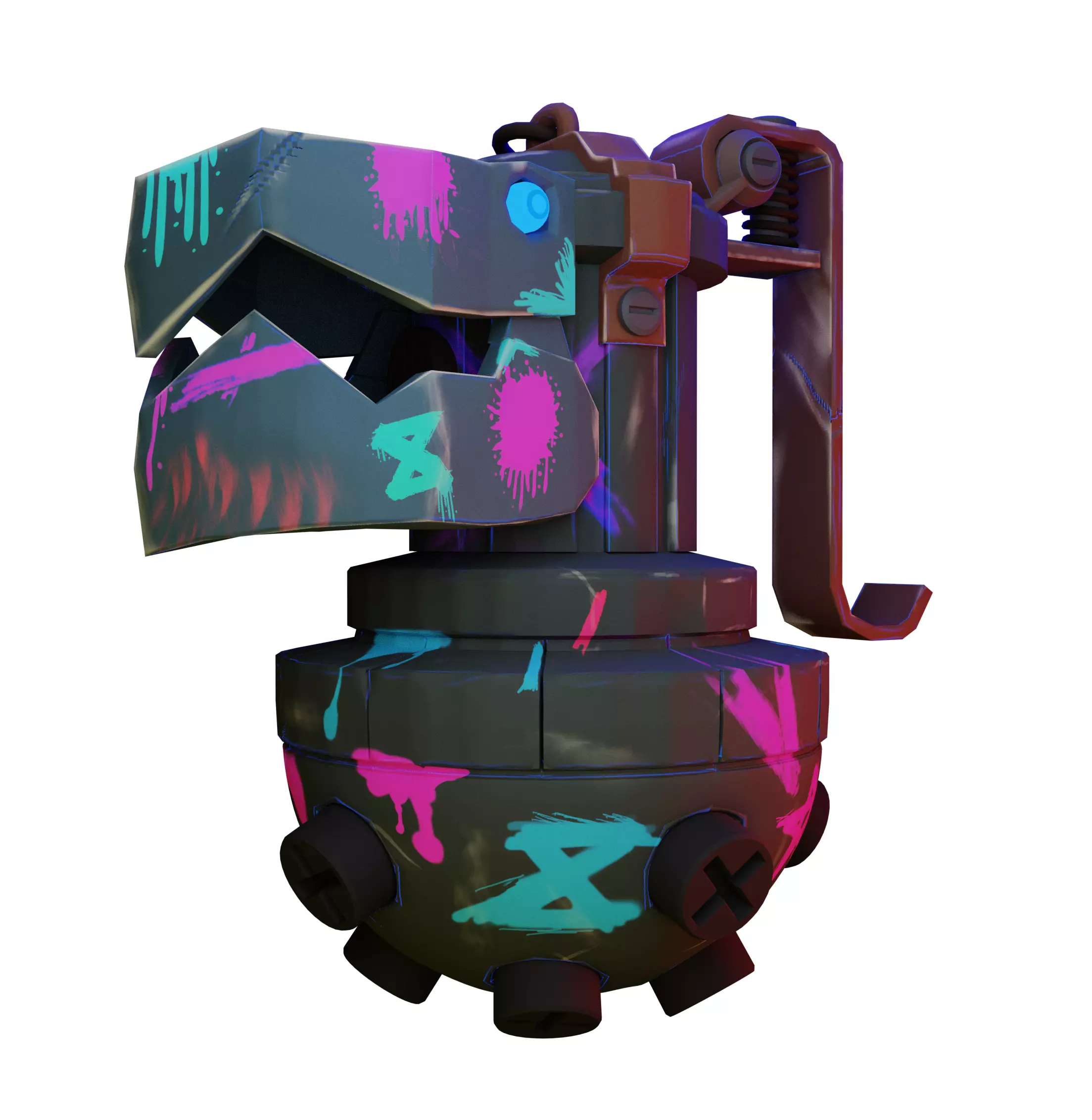 JInx Bomb  Low-poly 3D model_0