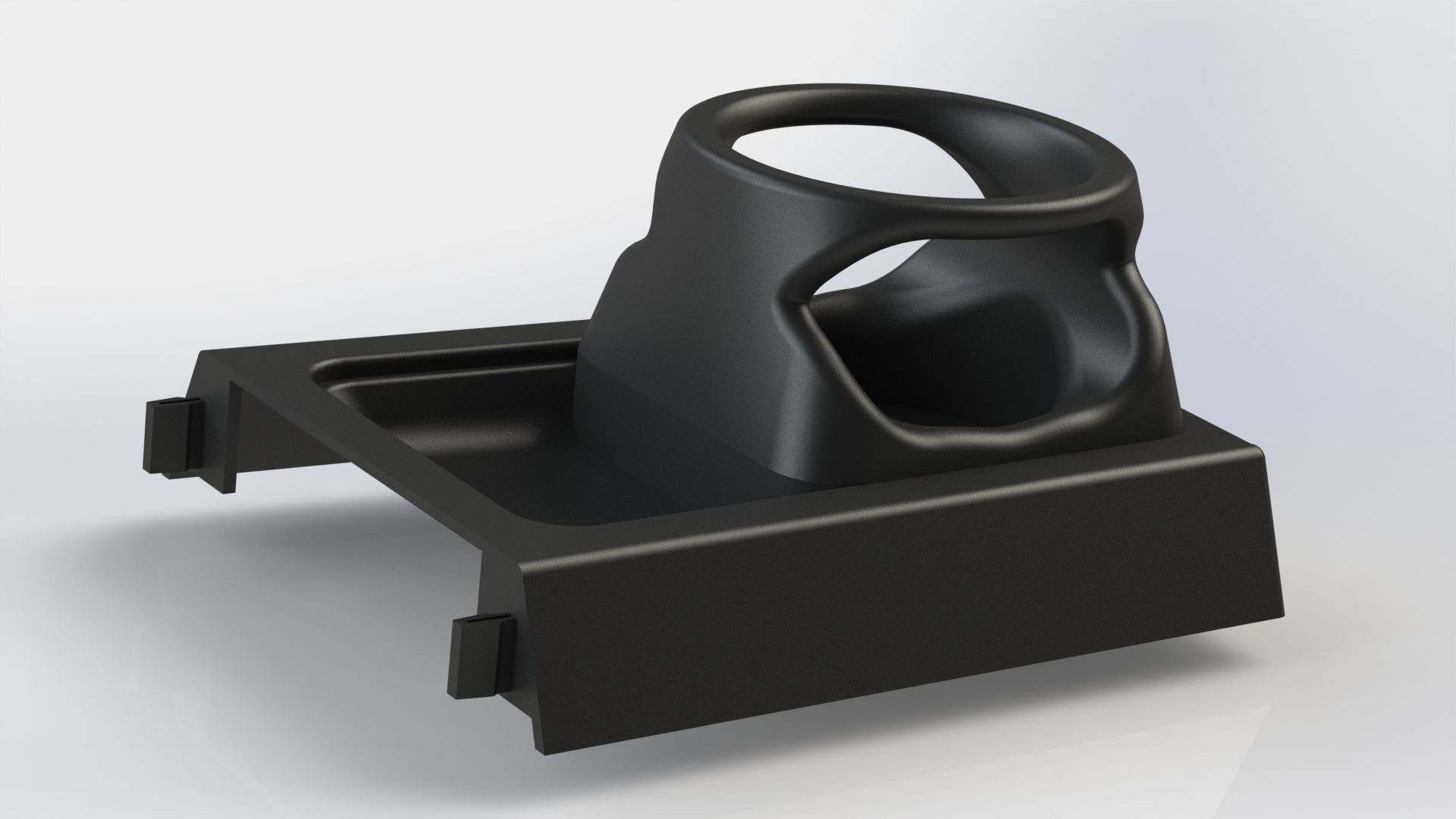 Toyota Corolla KE70 center console cup holder 3D print model_15