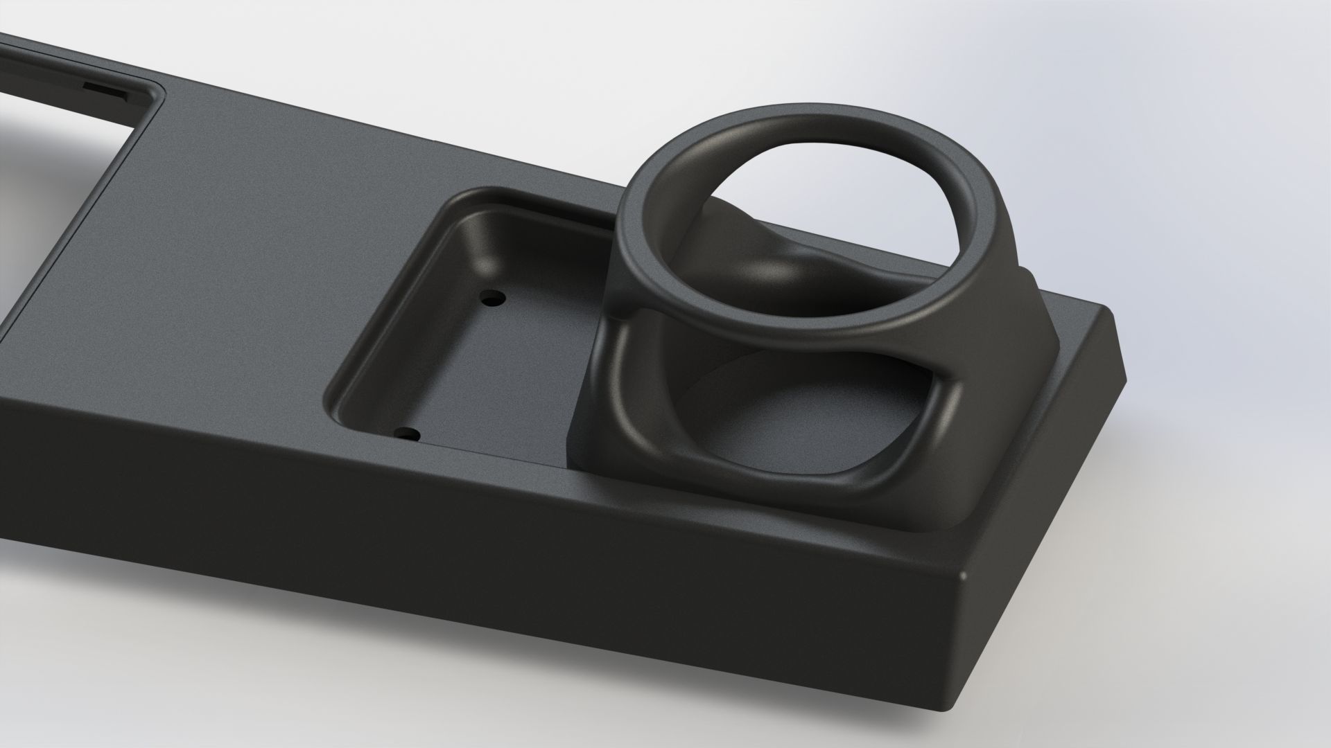 Toyota Corolla KE70 center console cup holder 3D print model_9