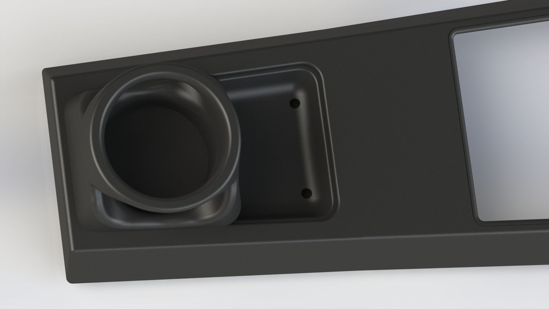 Toyota Corolla KE70 center console cup holder 3D print model_13