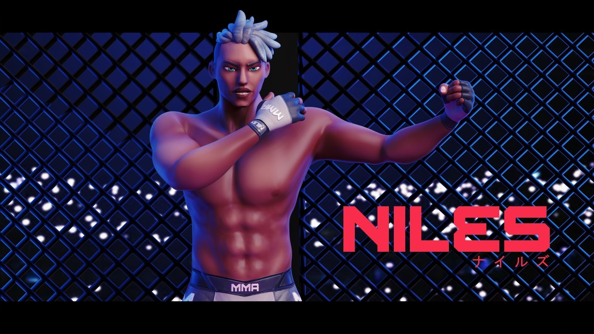 Low Poly Boxer - MMA Fighter - Niles Low-poly 3D model_29