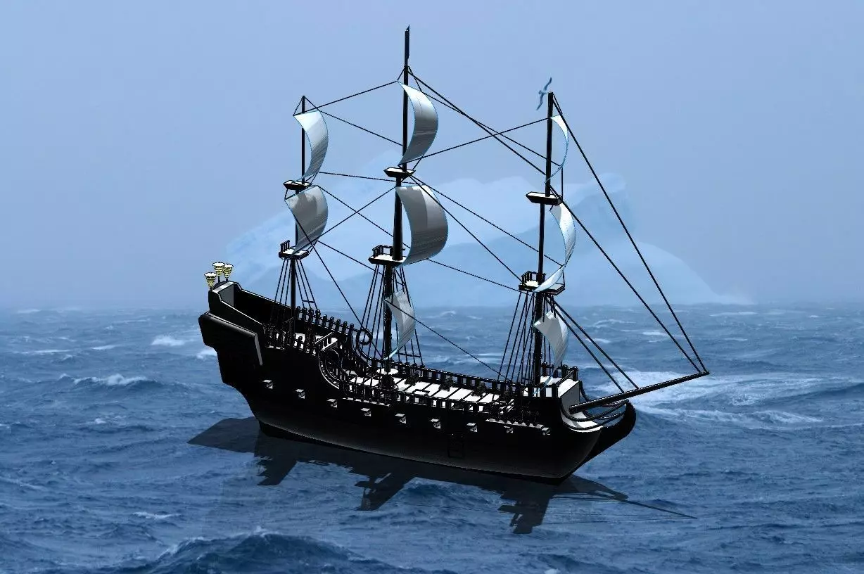 BLACK PEARL PIRATES OF THE CARIBBEAN 3D print model