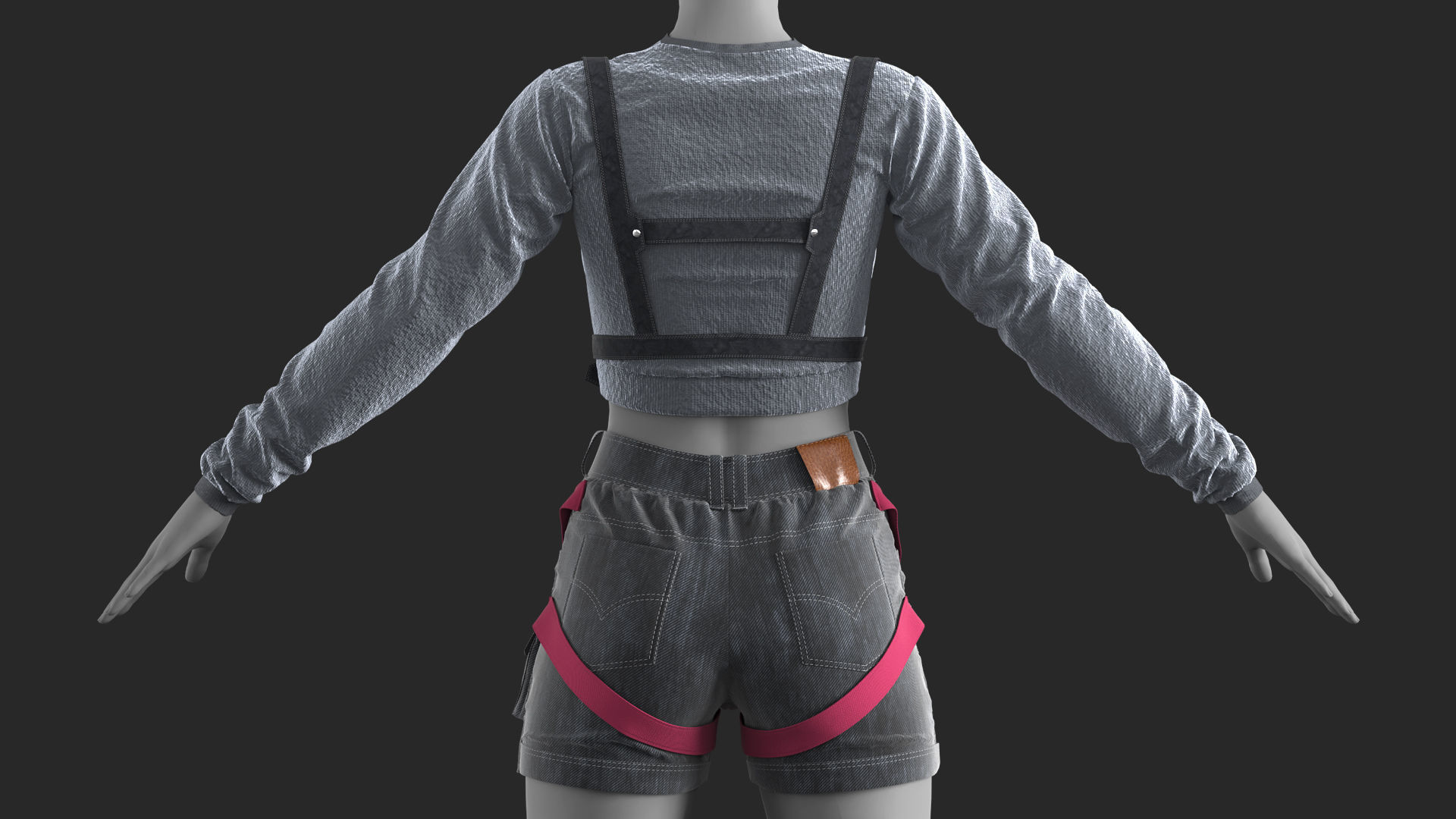 3 Outfits - Marvelous - CLO Project file - Video Process 3D Model Collection_11