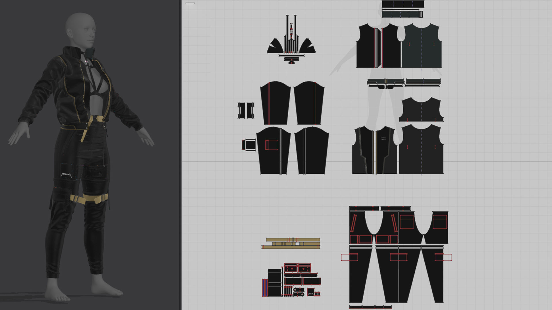 3 Outfits - Marvelous - CLO Project file - Video Process 3D Model Collection_8