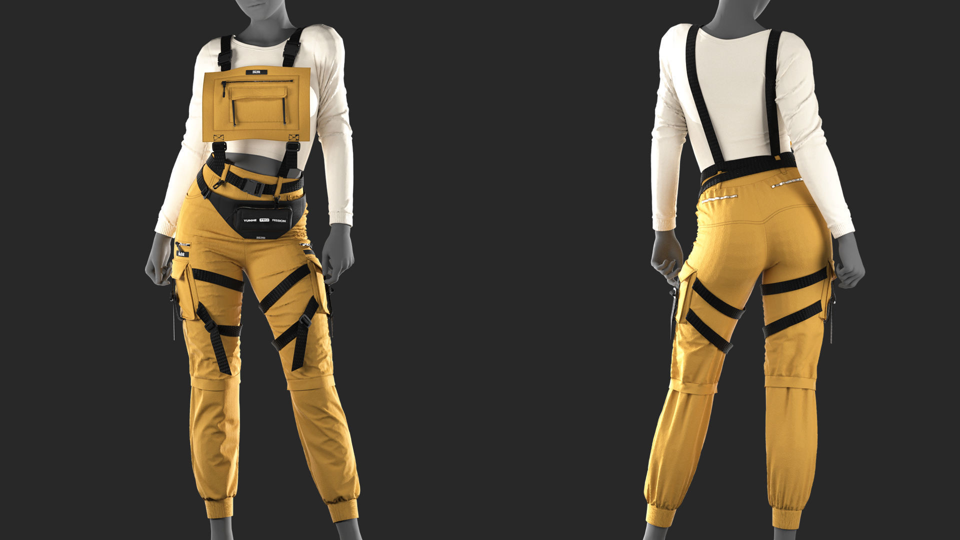 3 Outfits - Marvelous - CLO Project file - Video Process 3D Model Collection_9