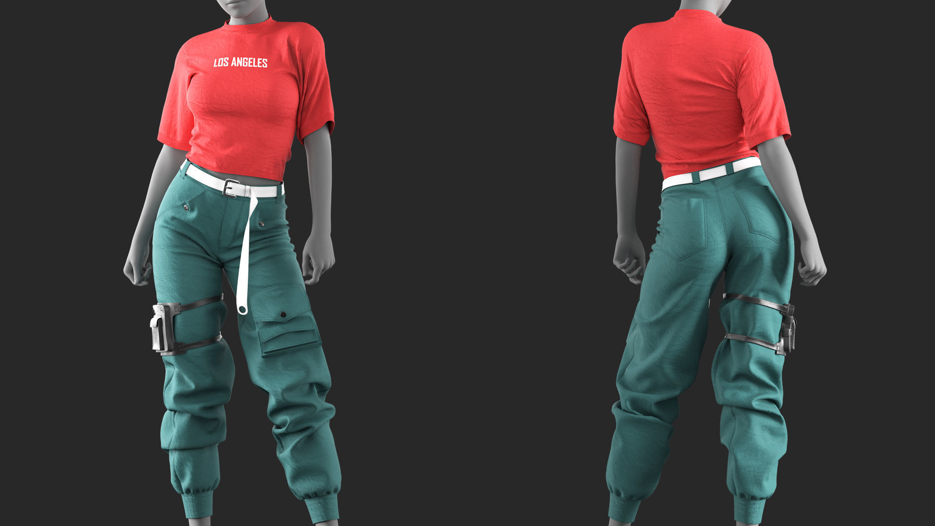 3 Outfits - Marvelous - CLO Project file - Video Process 3D Model Collection_4