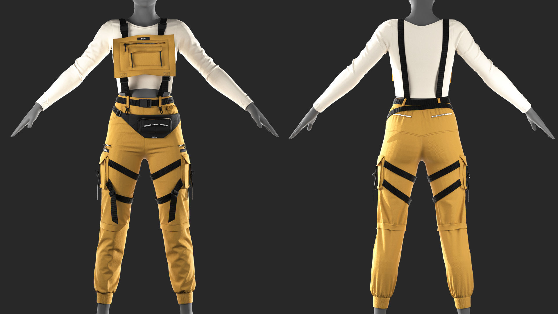 3 Outfits - Marvelous - CLO Project file - Video Process 3D Model Collection_10
