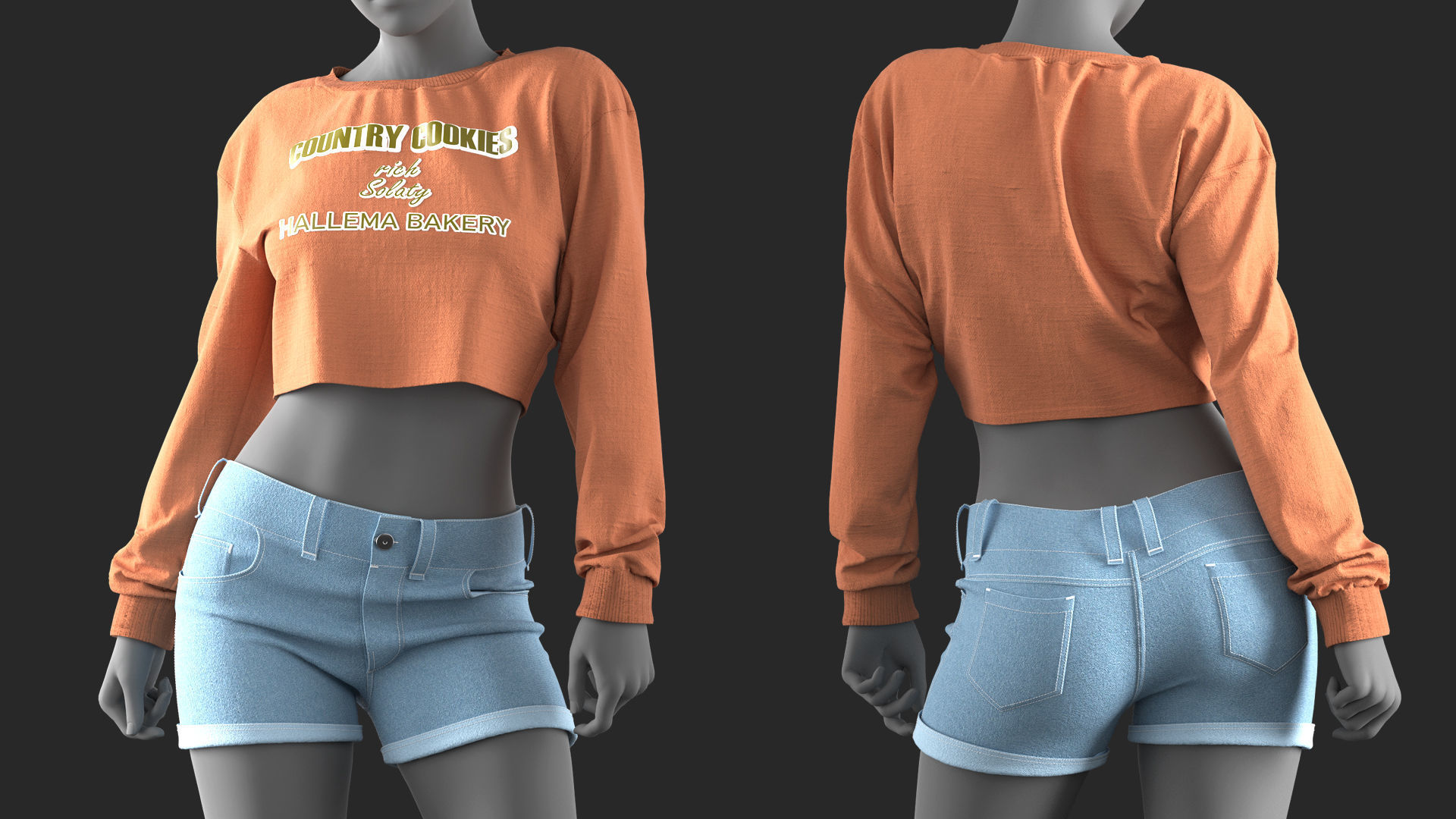3 Outfits - Marvelous - CLO Project file - Video Process 3D Model Collection_17