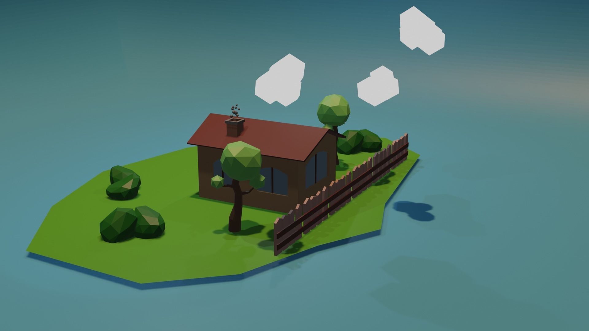 ciftlik evi Free low-poly 3D model_1