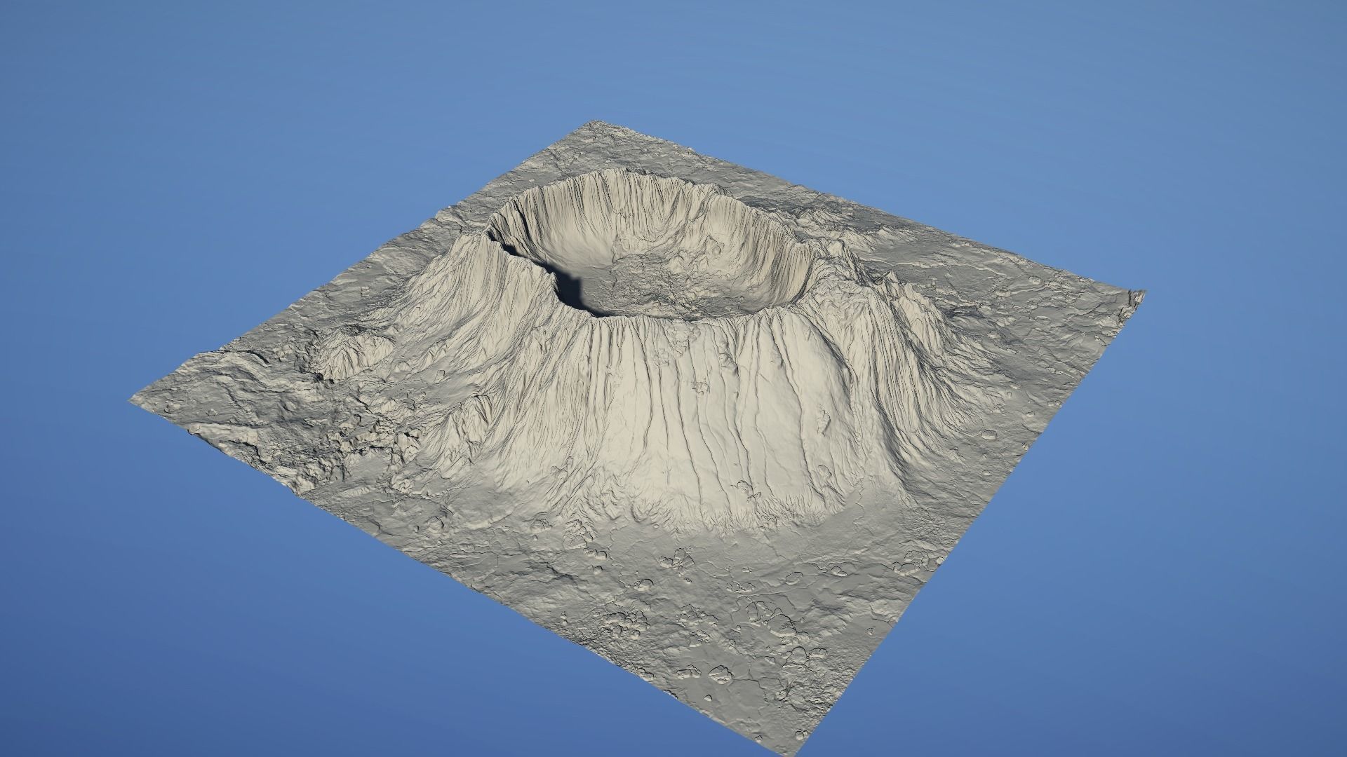 Landscape Environment Volcano Snow 15 Low-poly 3D model_29