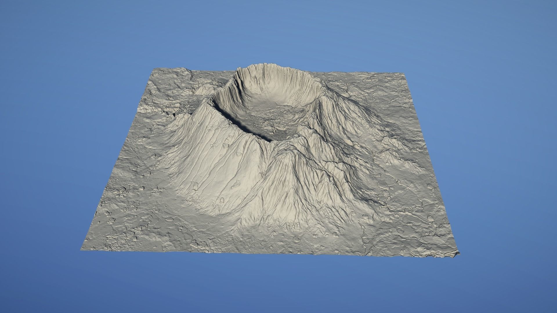 Landscape Environment Volcano Snow 15 Low-poly 3D model_3