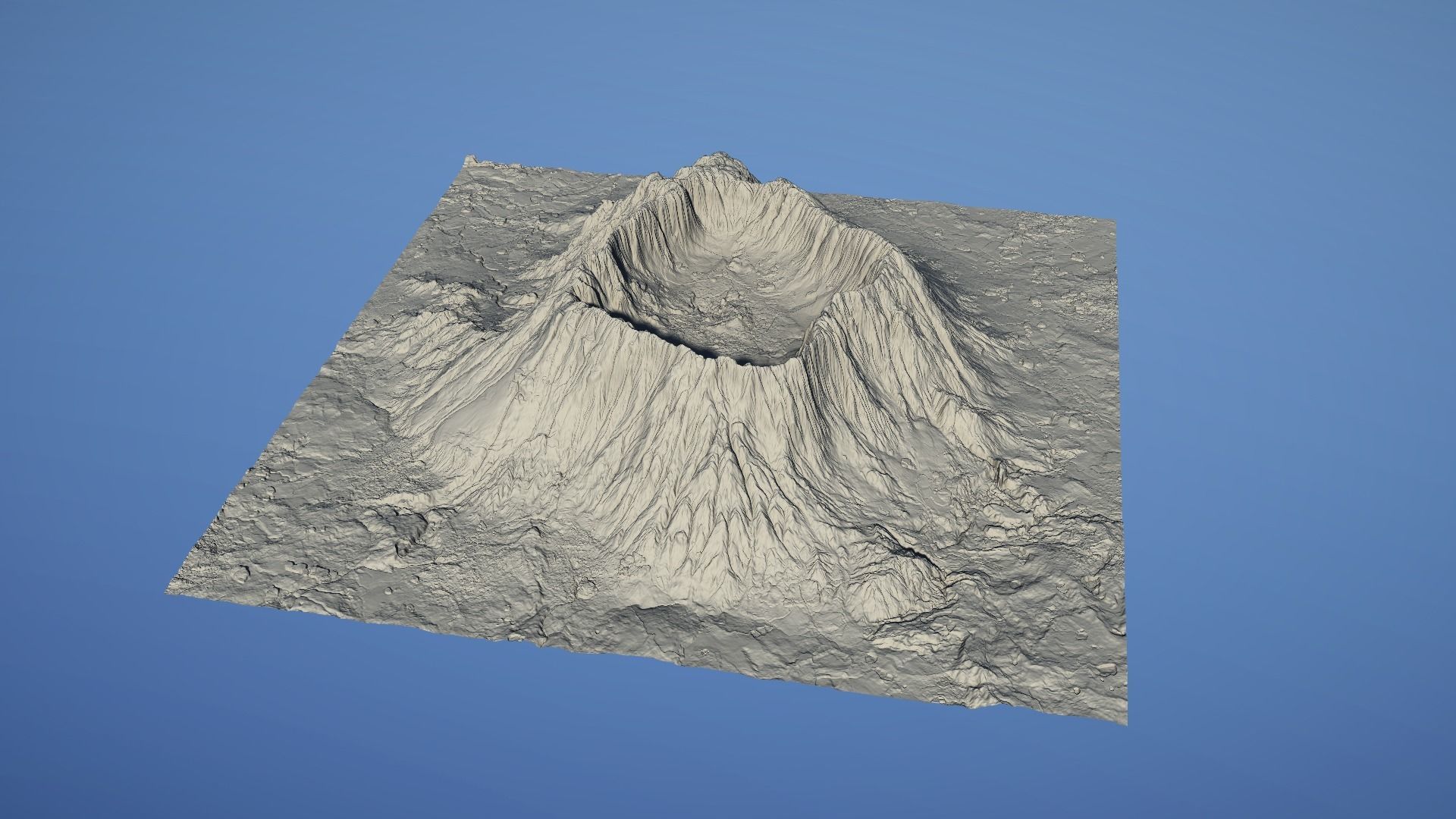 Landscape Environment Volcano Snow 15 Low-poly 3D model_26