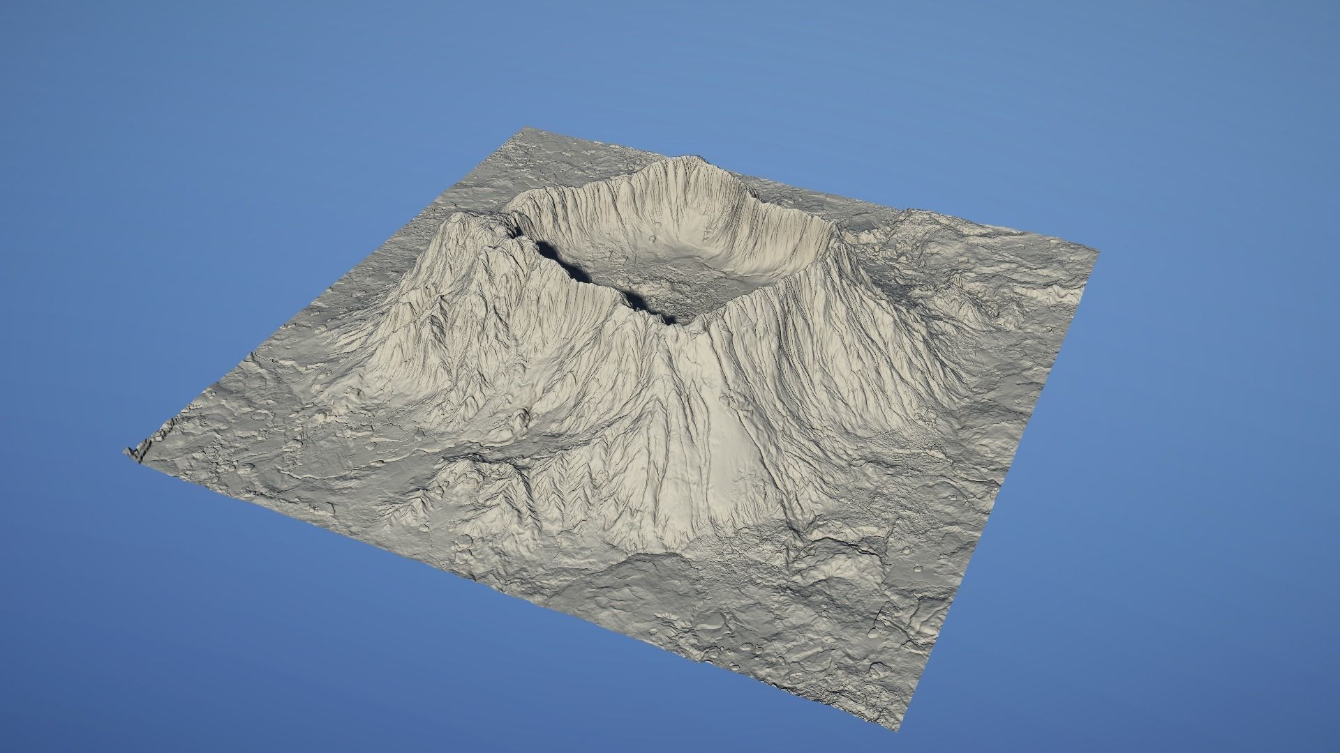 Landscape Environment Volcano Snow 15 Low-poly 3D model_18