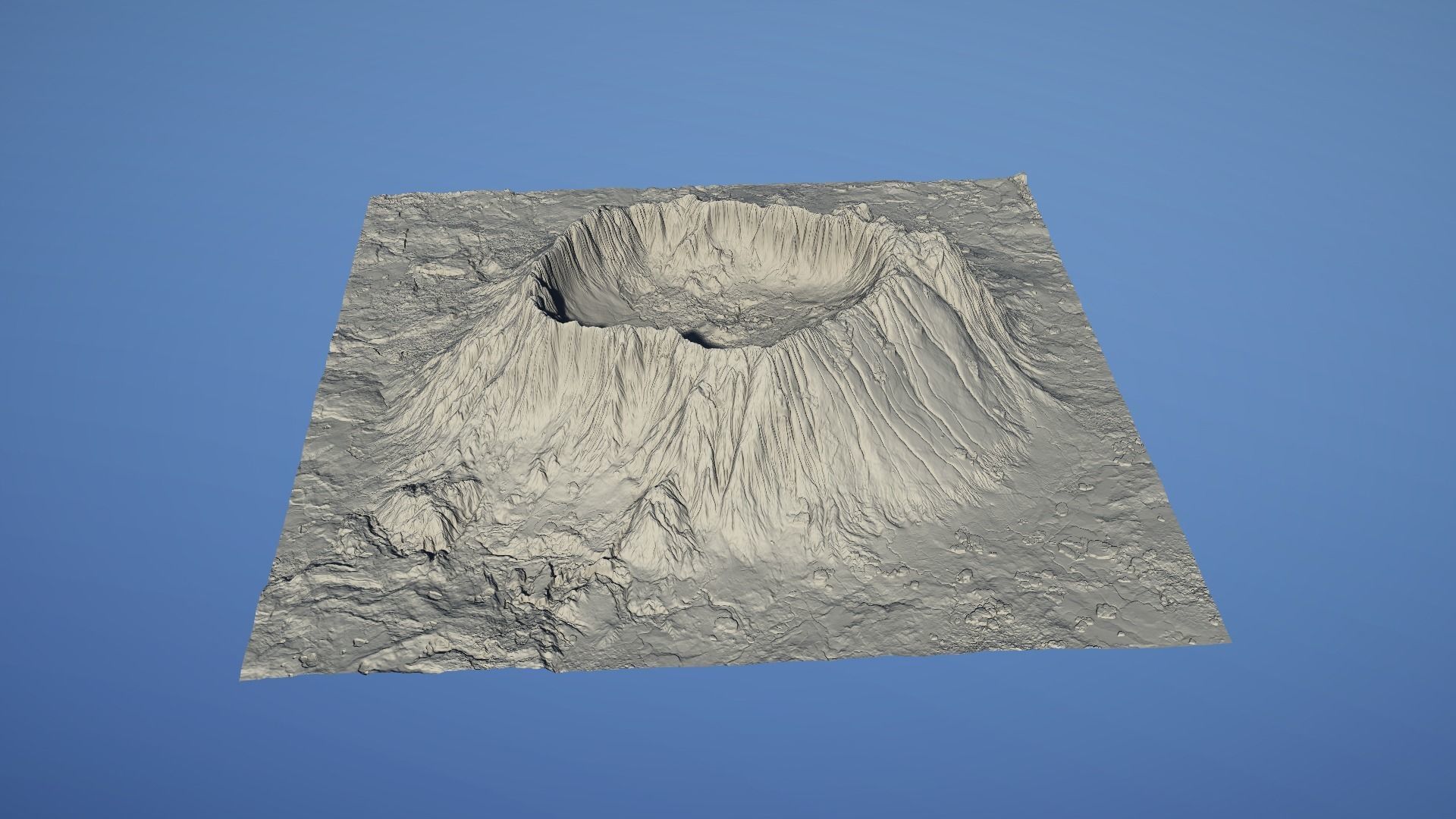 Landscape Environment Volcano Snow 15 Low-poly 3D model_28