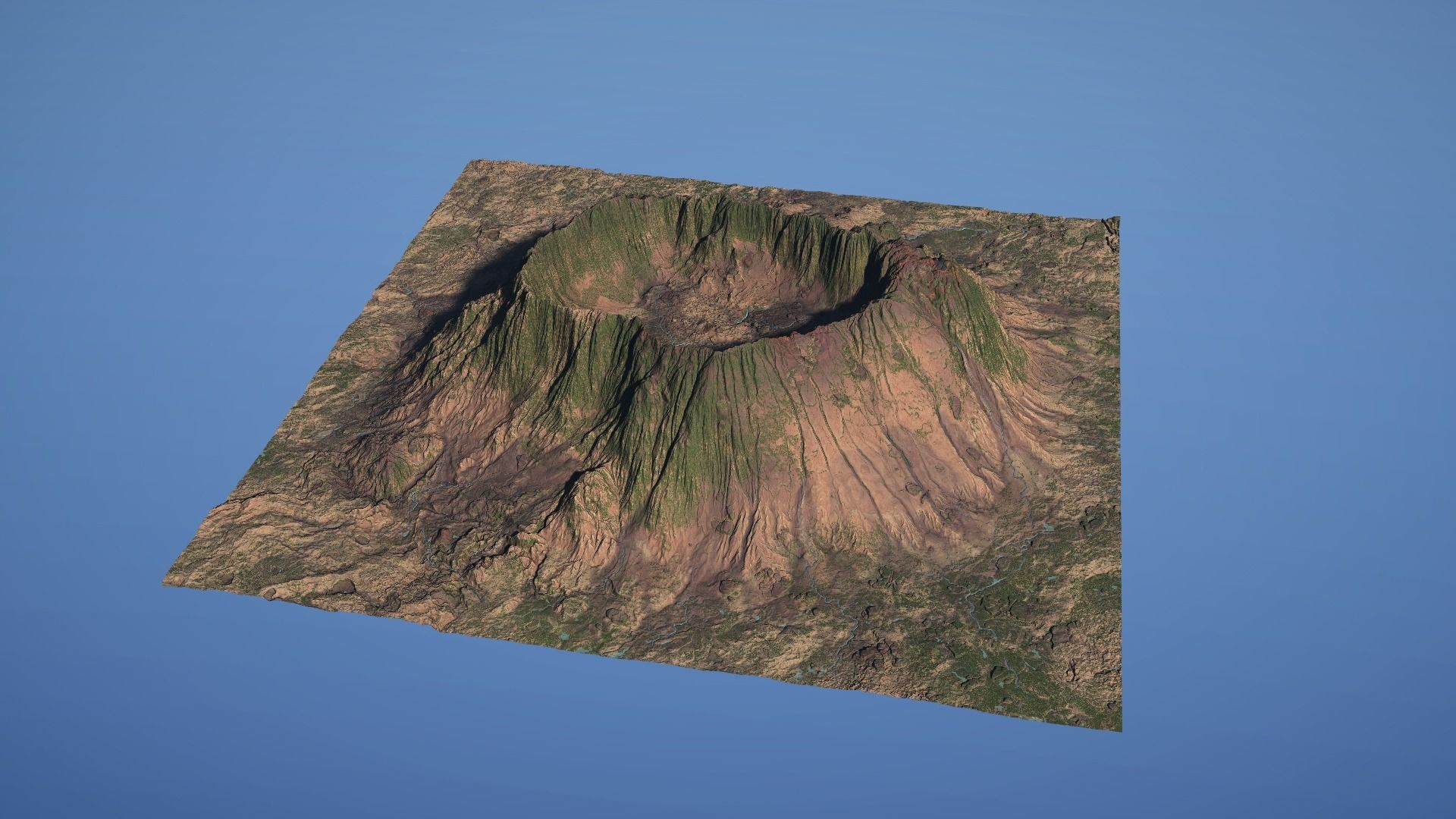 Landscape Environment Volcano Snow 15 Low-poly 3D model_19