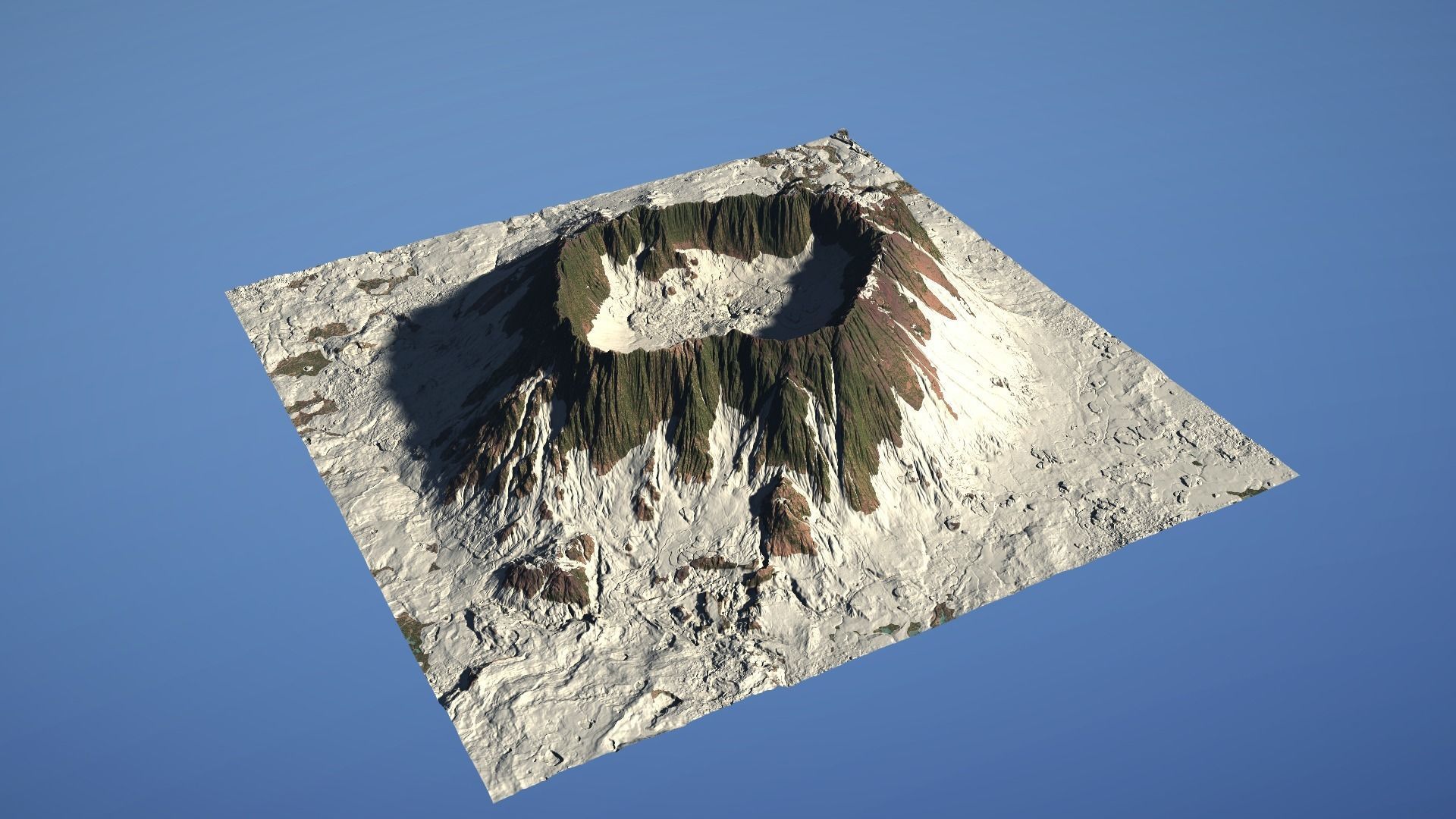 Landscape Environment Volcano Snow 15 Low-poly 3D model_17