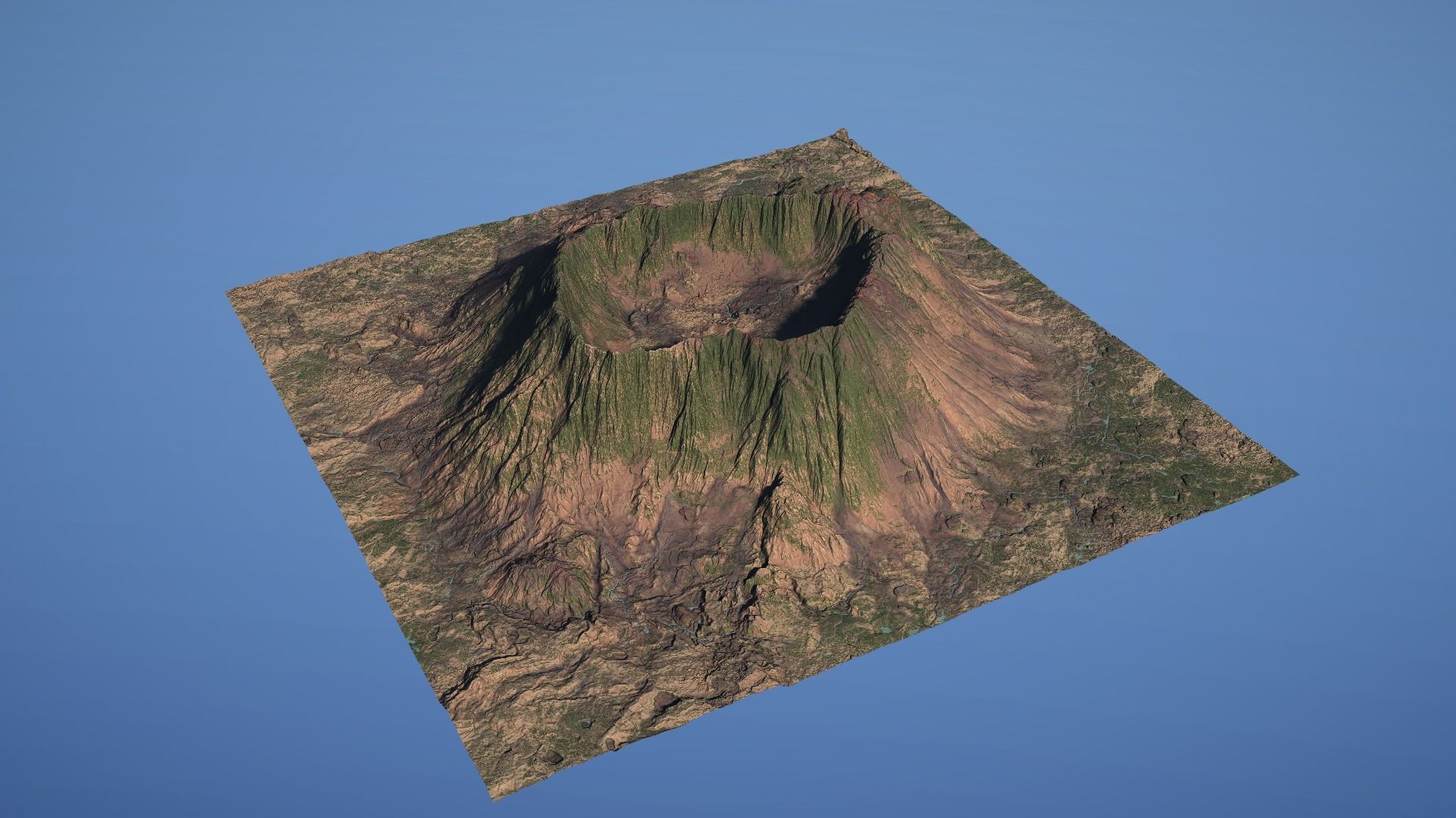Landscape Environment Volcano Snow 15 Low-poly 3D model_16