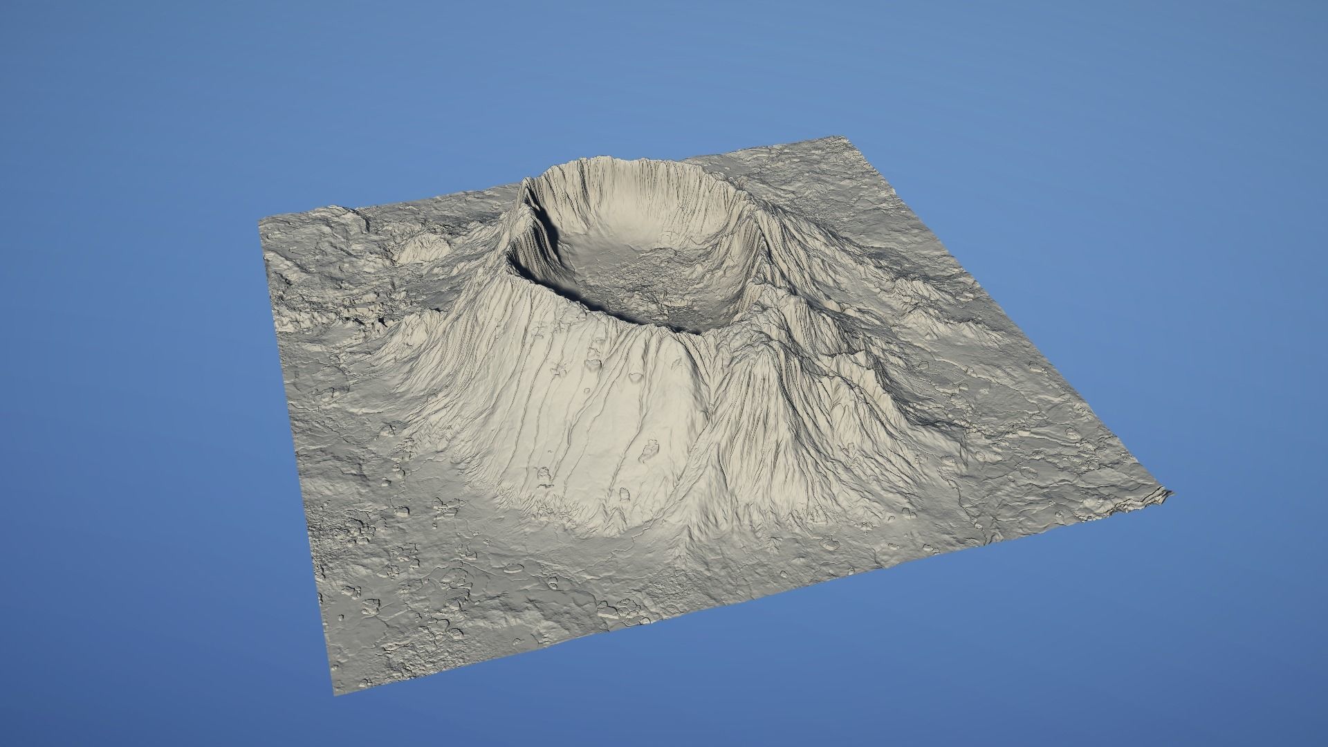 Landscape Environment Volcano Snow 15 Low-poly 3D model_30