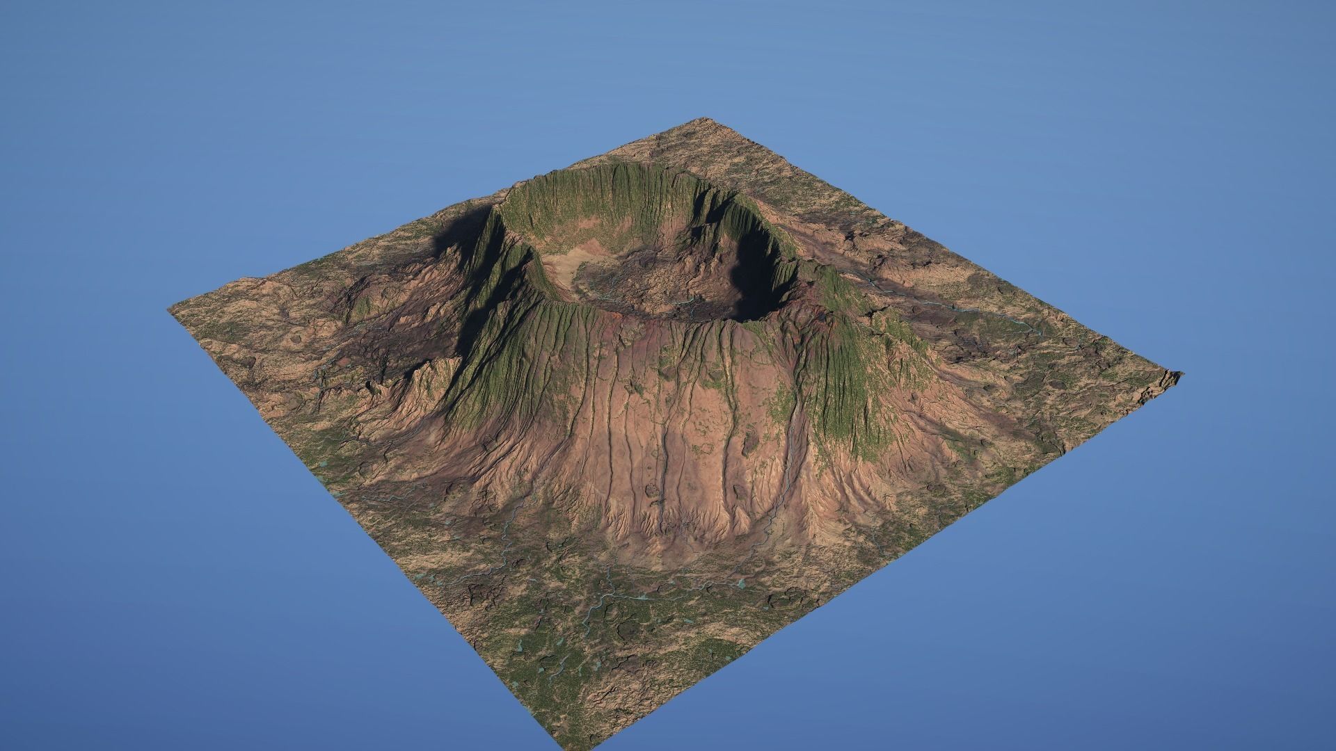 Landscape Environment Volcano Snow 15 Low-poly 3D model_21