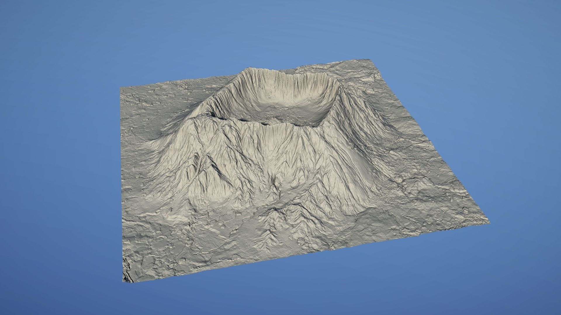 Landscape Environment Volcano Snow 15 Low-poly 3D model_13