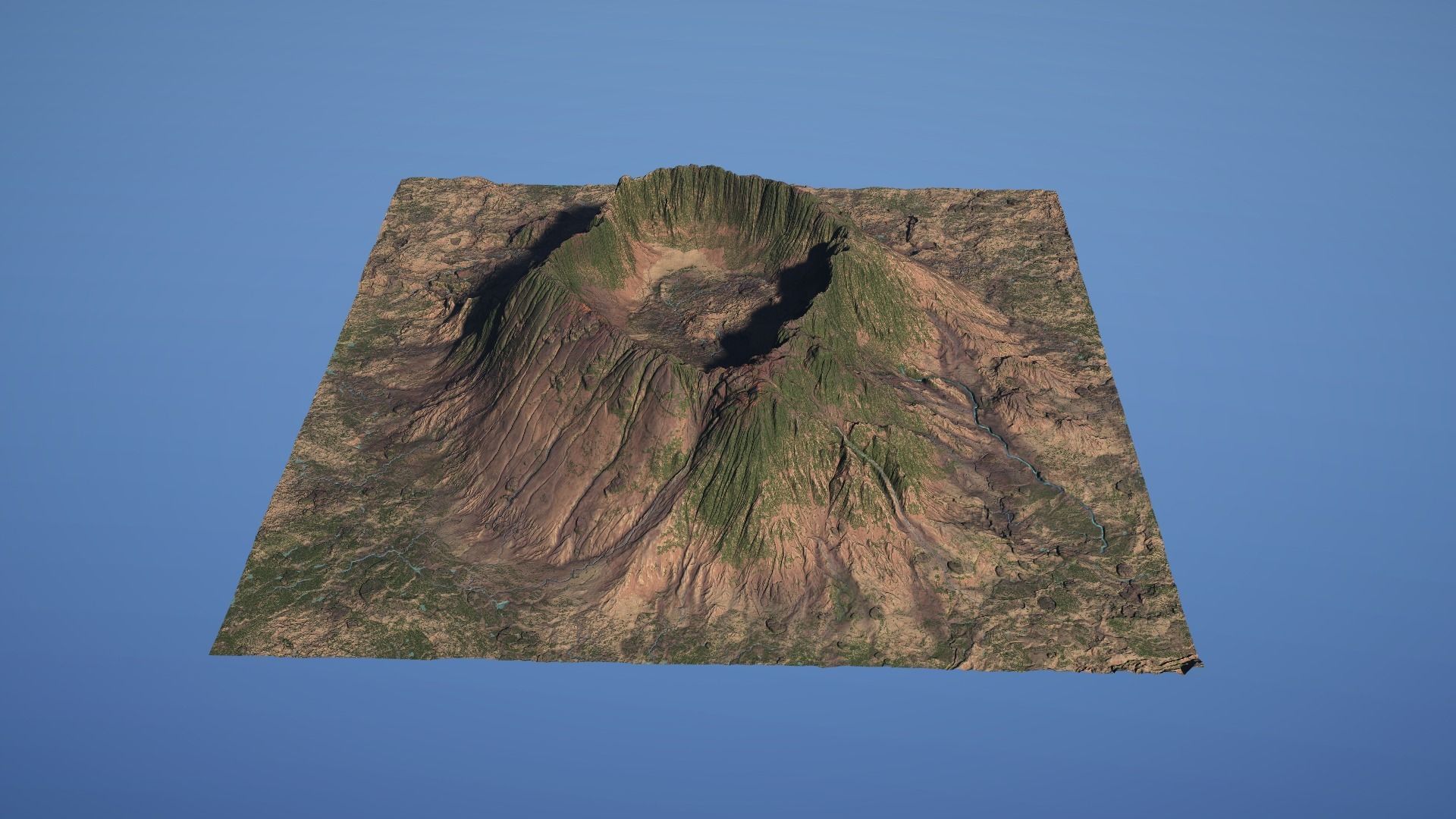 Landscape Environment Volcano Snow 15 Low-poly 3D model_24