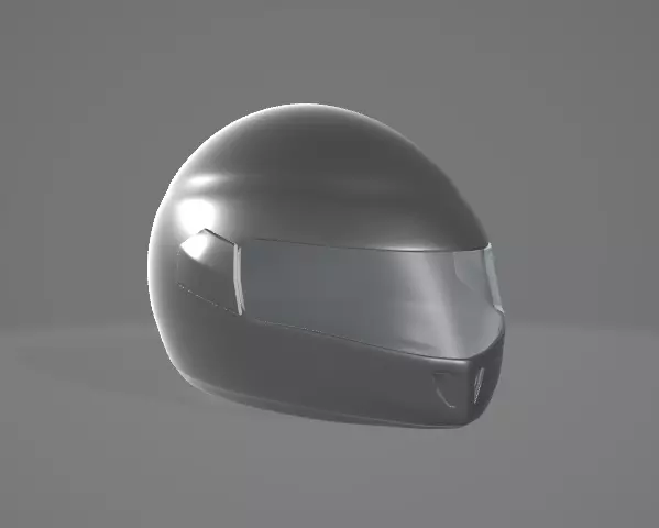 Helmet High Poly motorcycle Free 3D model_0