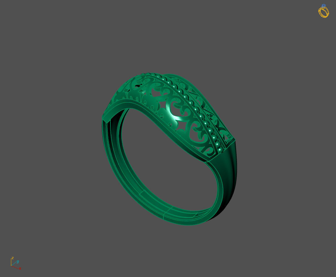 Women Plain Ring Ready STL 3DM Models Womens Rings 3D models 3D print model_1