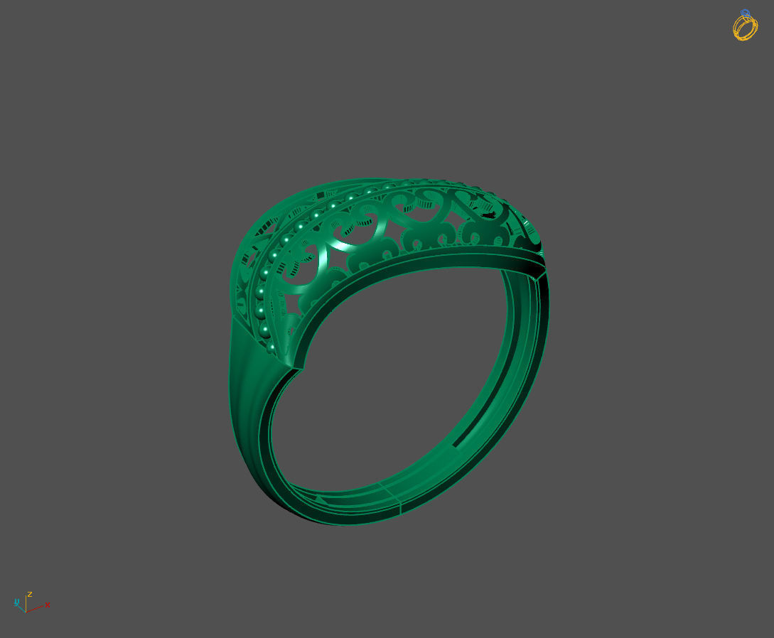 Women Plain Ring Ready STL 3DM Models Womens Rings 3D models 3D print model_2