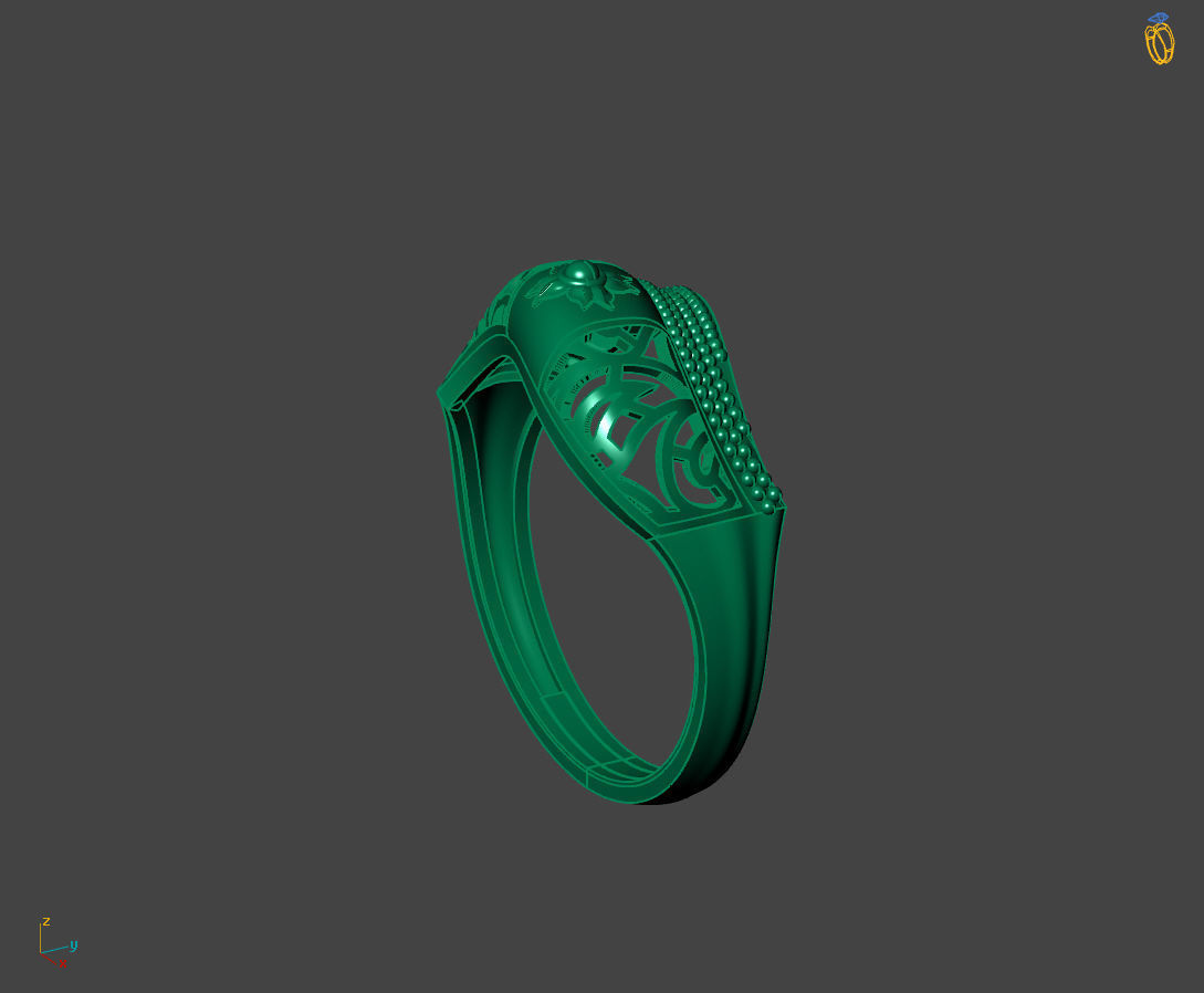 Women Plain Ring Ready STL 3DM Models Womens Rings 3D models 3D print model_3