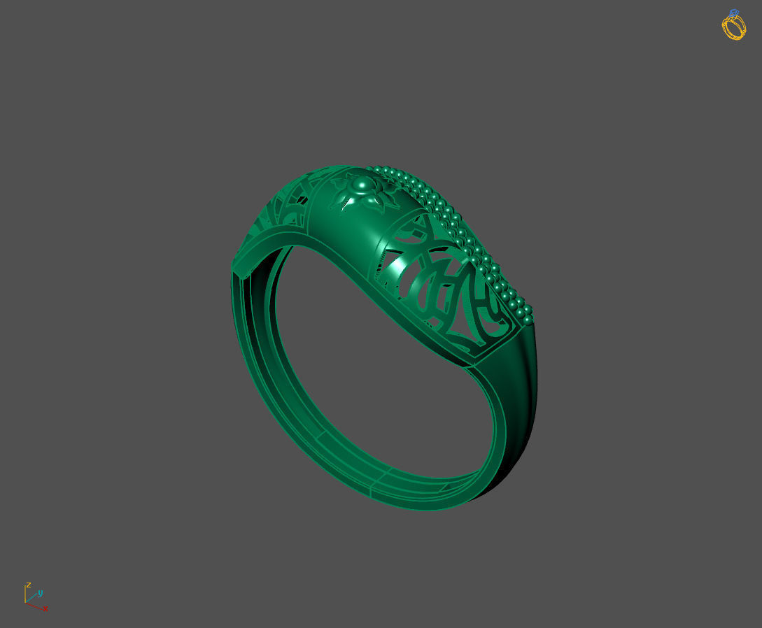Women Plain Ring Ready STL 3DM Models Womens Rings 3D models 3D print model_1