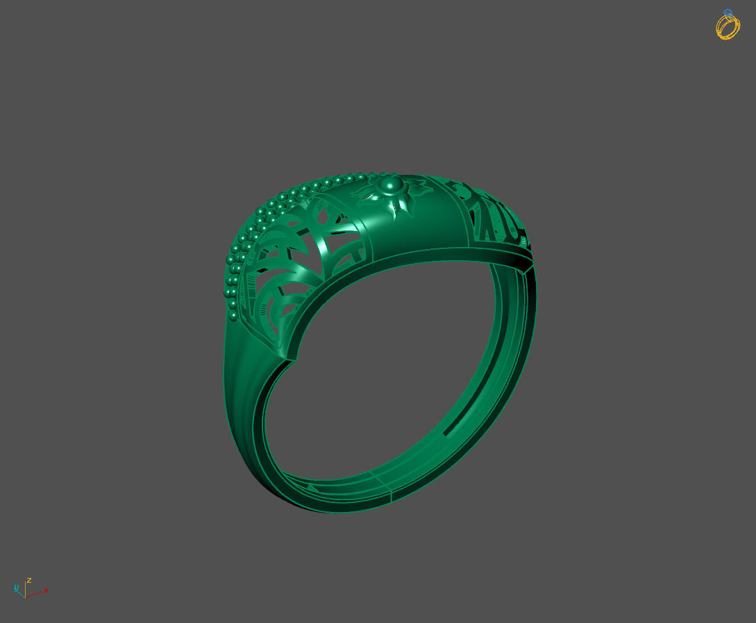 Women Plain Ring Ready STL 3DM Models Womens Rings 3D models 3D print model_2
