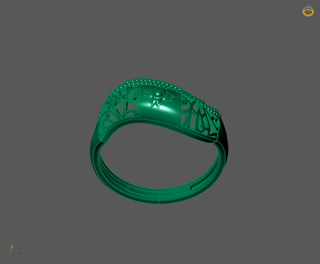 Women Plain Ring Ready STL 3DM Models Womens Rings 3D models 3D print model_4