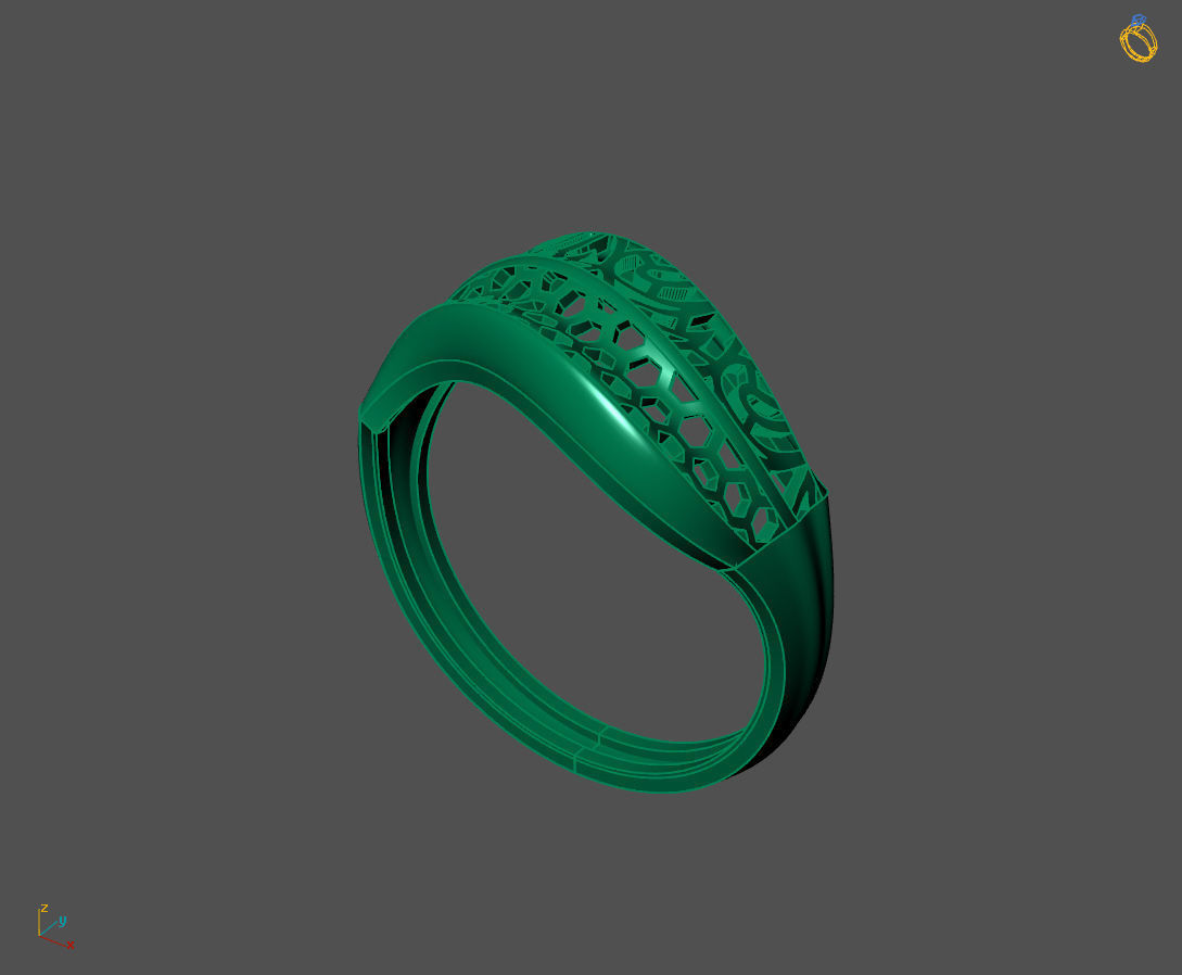 Women Plain Ring Ready STL 3DM Models Womens Rings 3D models 3D print model_1