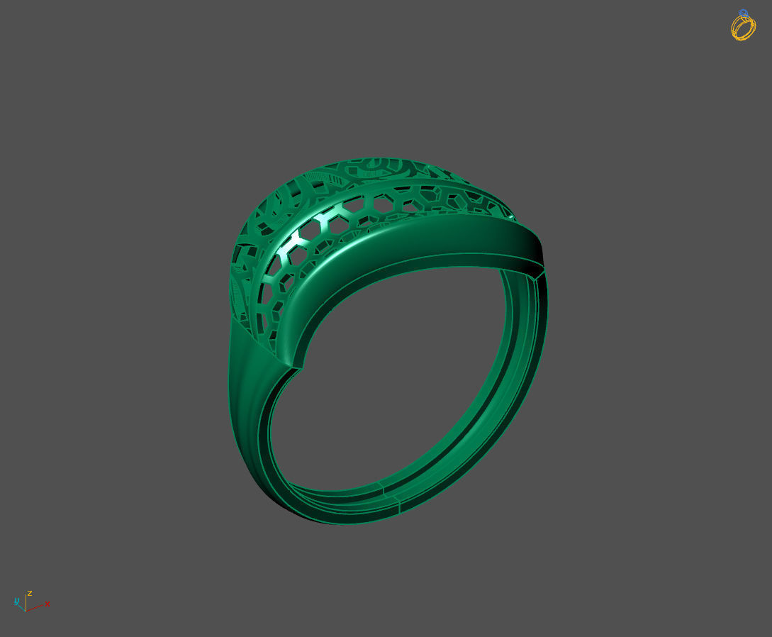 Women Plain Ring Ready STL 3DM Models Womens Rings 3D models 3D print model_2