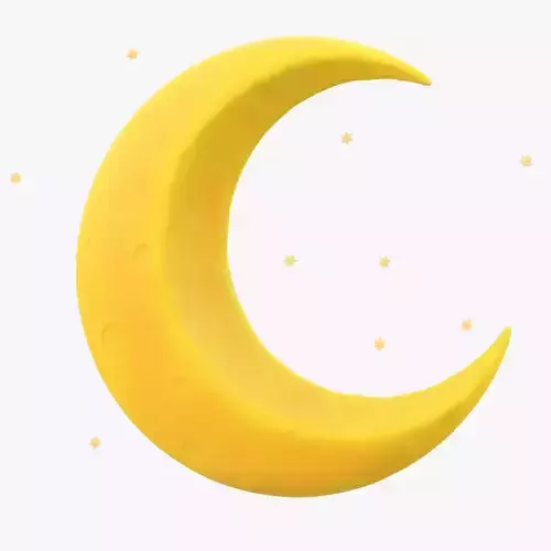 Stylized Crescent Moon