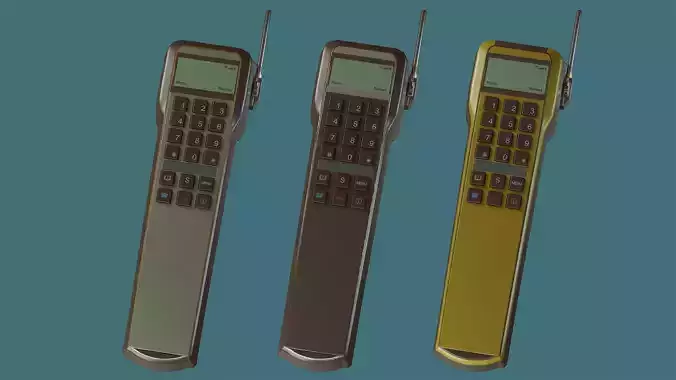 Cyberpunk Cell phone Game-Ready Low-poly 3D model