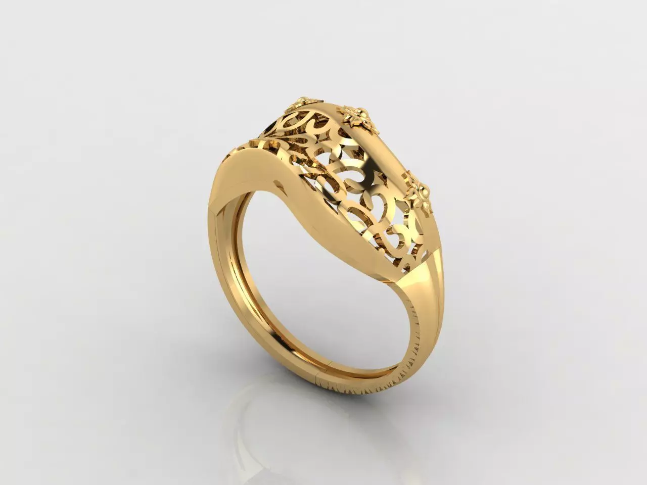 Women Plain Ring Ready STL 3DM Models Womens Rings 3D models 3D print model_0