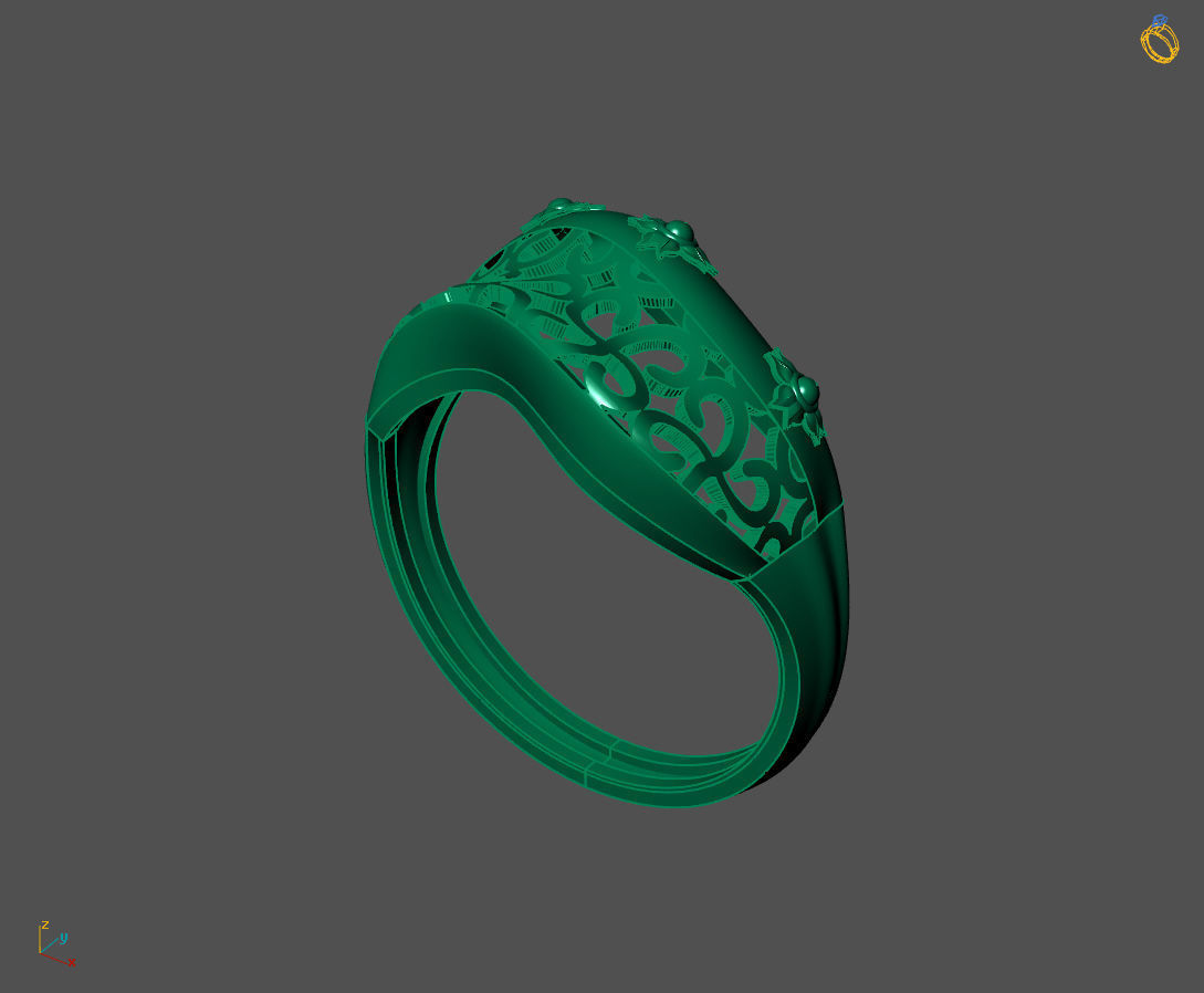 Women Plain Ring Ready STL 3DM Models Womens Rings 3D models 3D print model_1