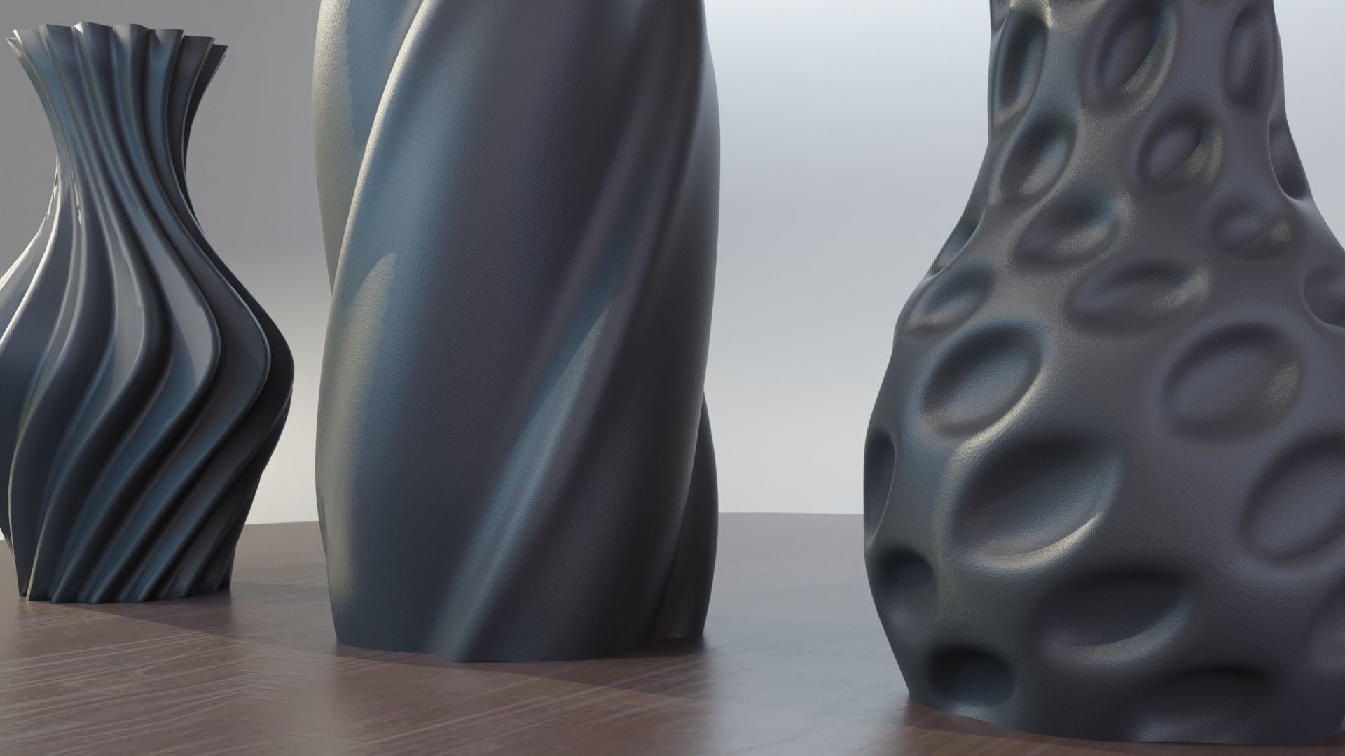 Vase 3pcs 3D print model_1