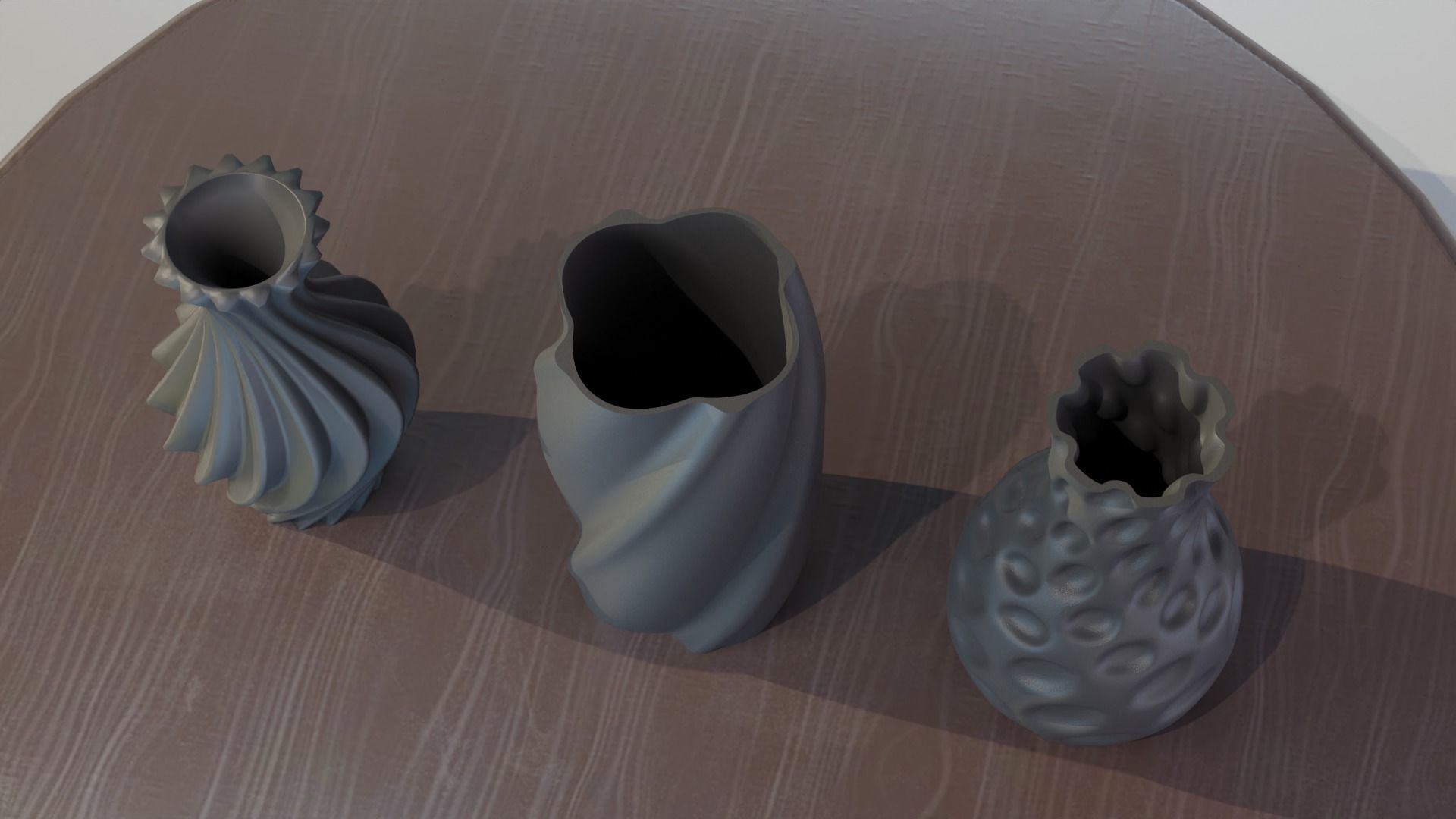 Vase 3pcs 3D print model_9